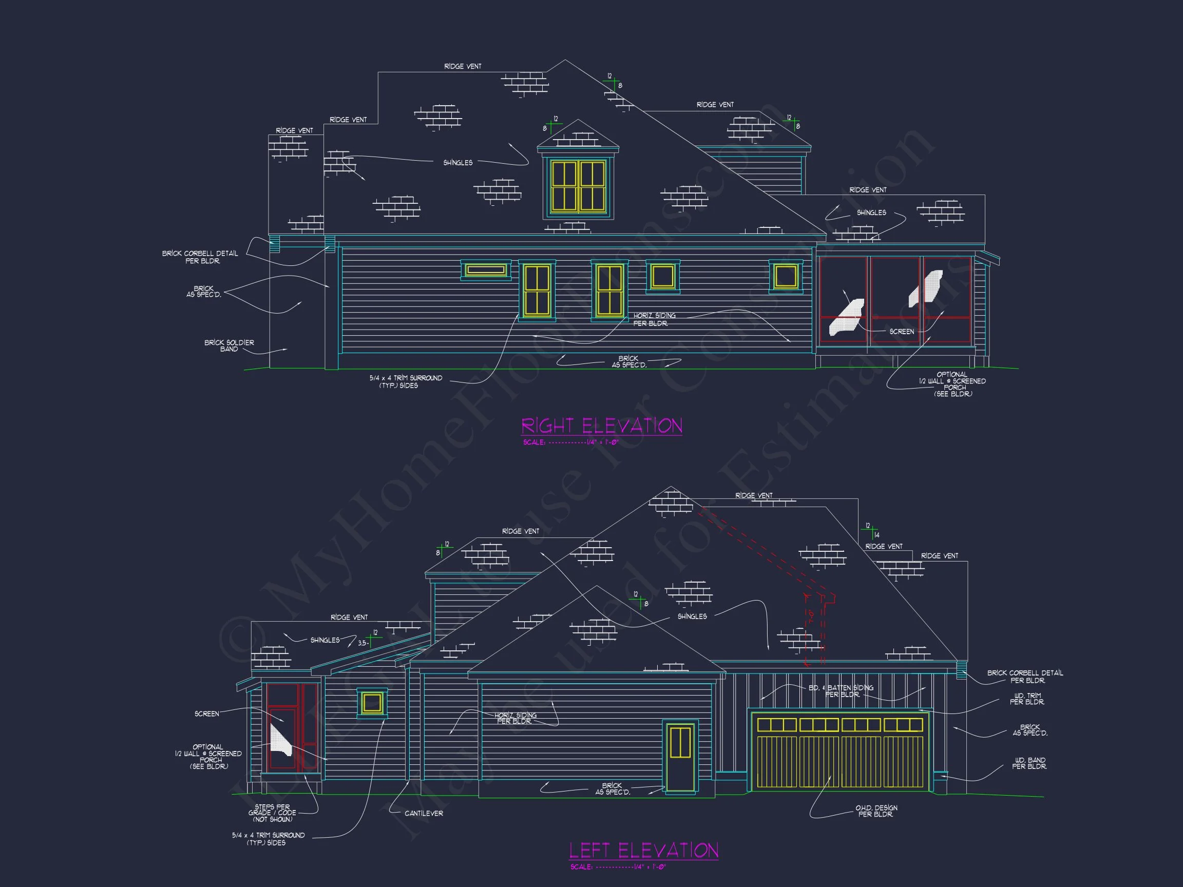 Modern house Plan with 2 Story Design & Spacious Floor Plans