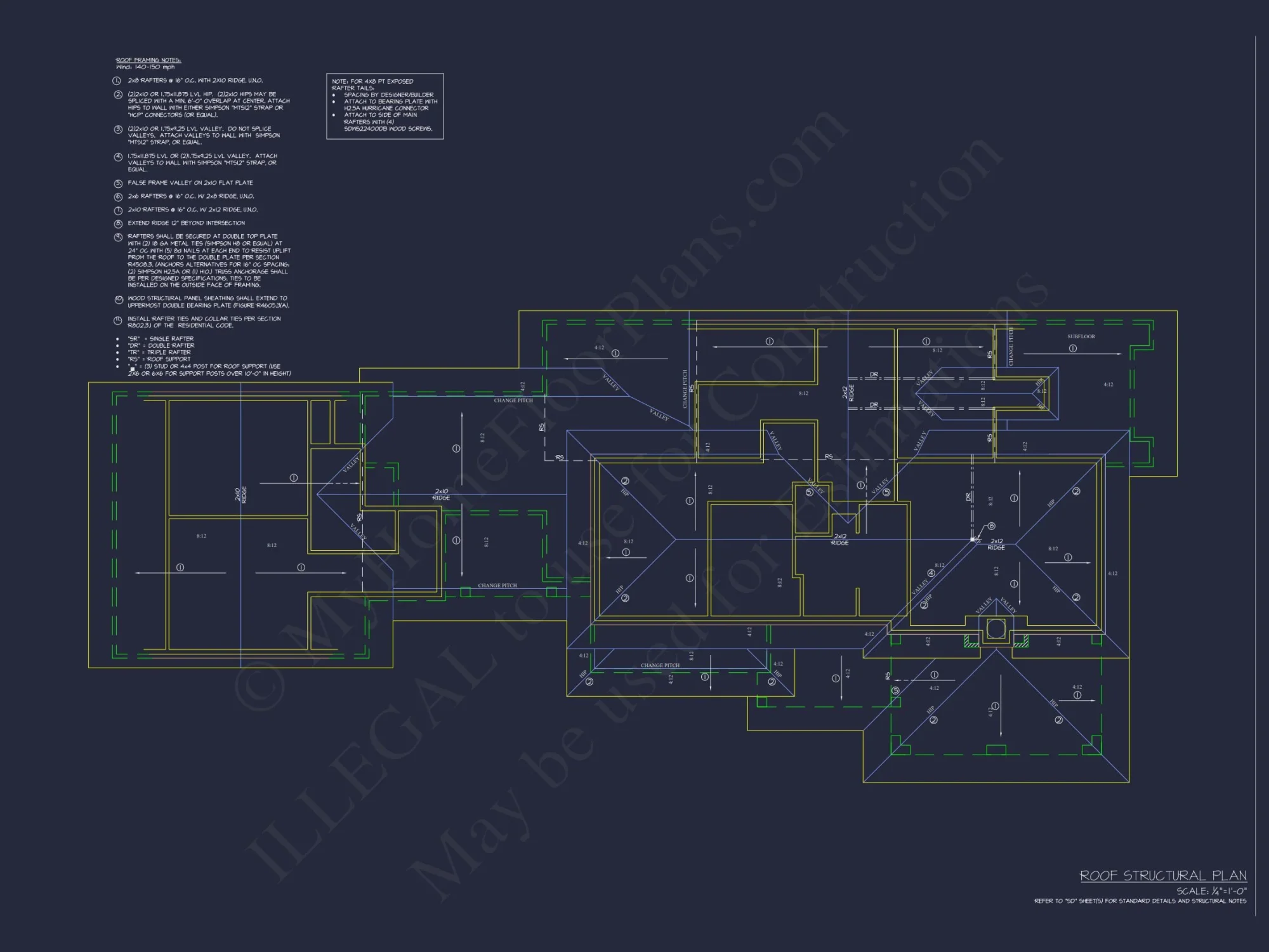 Traditional house Plan with 2 Floors, 4 Bedrooms, and Open CAD Designs