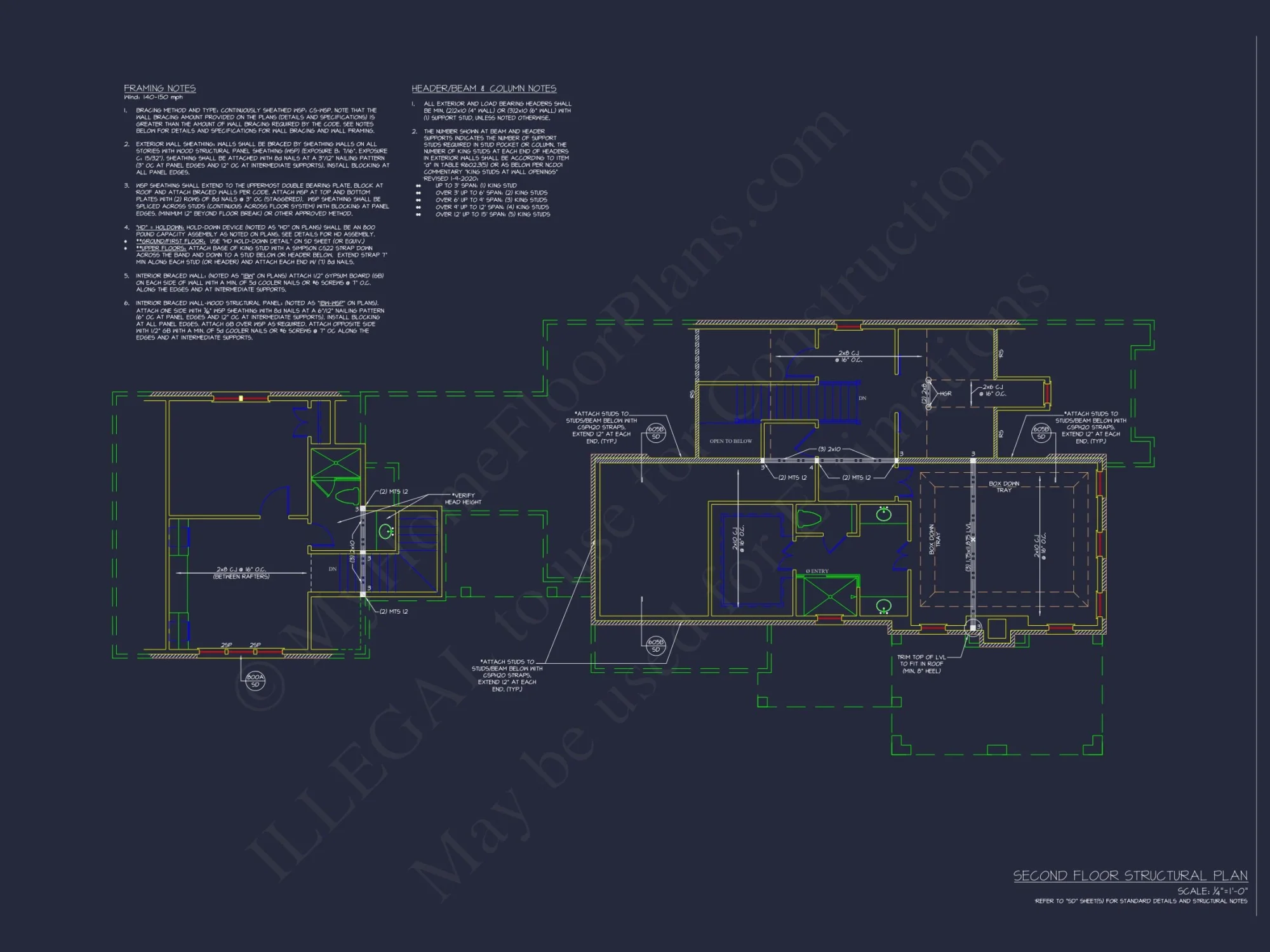 Traditional house Plan with 2 Floors, 4 Bedrooms, and Open CAD Designs