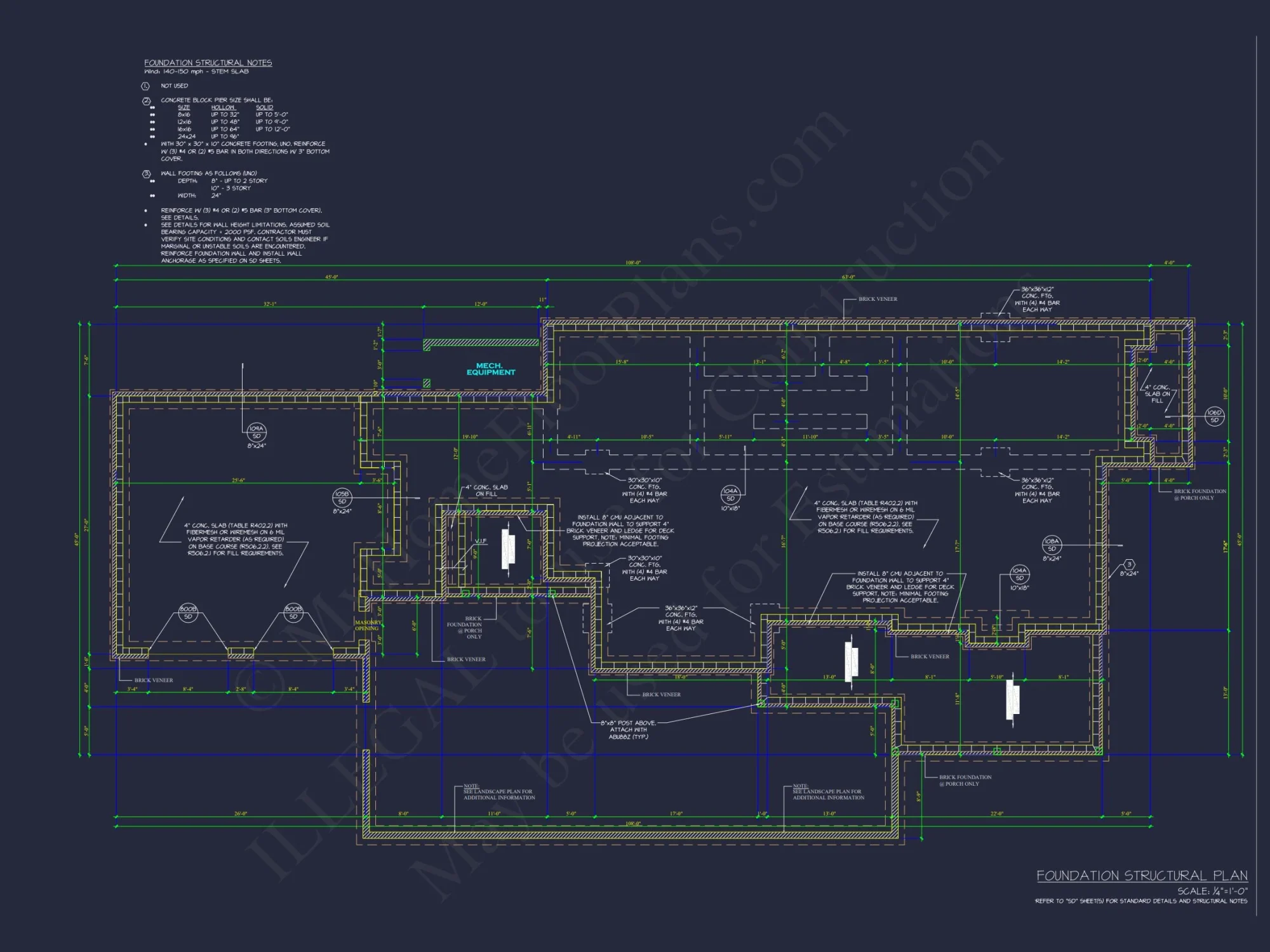 Traditional house Plan with 2 Floors, 4 Bedrooms, and Open CAD Designs