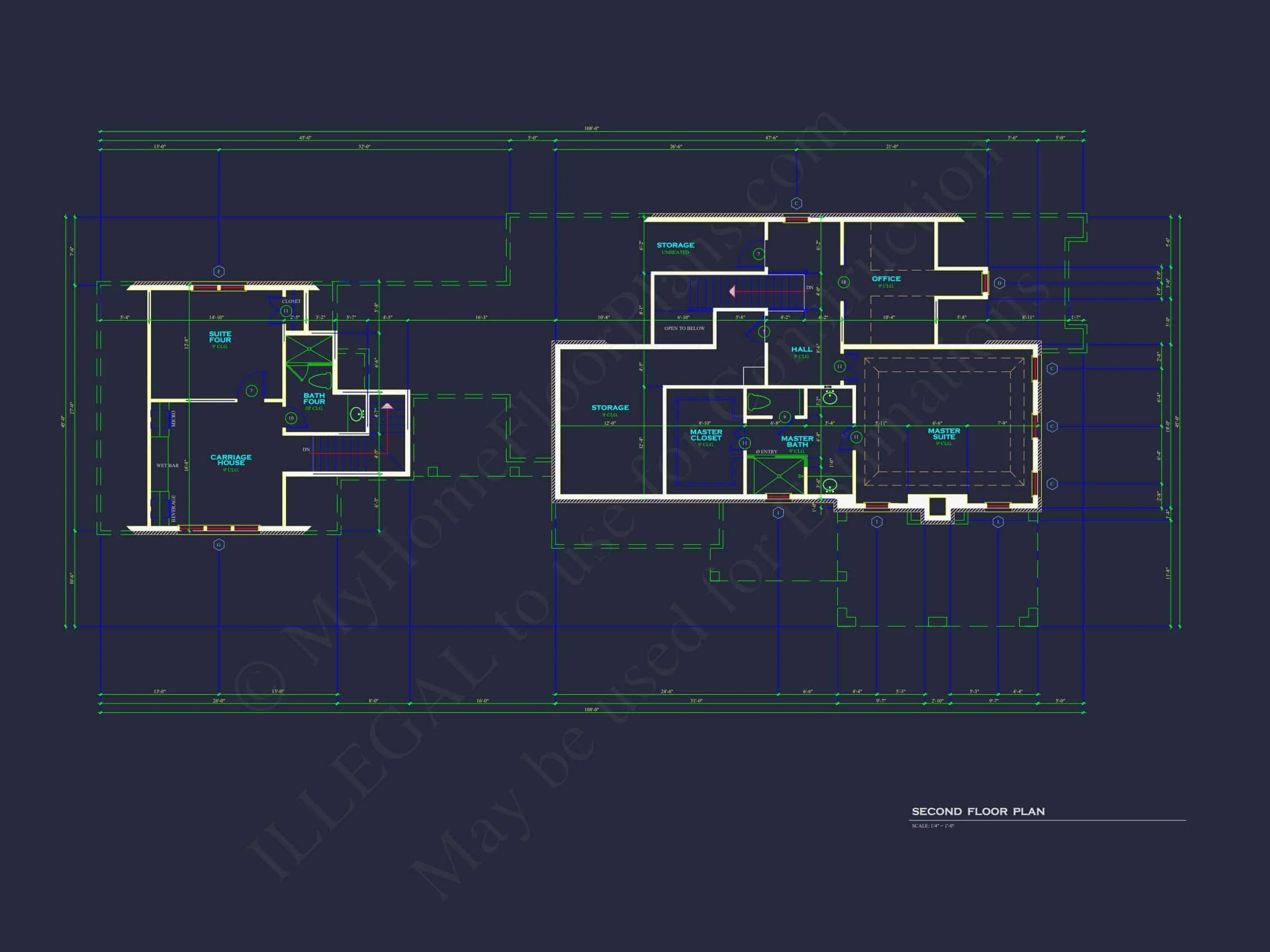 20-2188 HOUSE PLAN - Traditional House Plan with 2 Floors, 4 Bedrooms, and Open CAD Designs 8 Traditional house Plan with 2 Floors, 4 Bedrooms, and Open CAD Designs