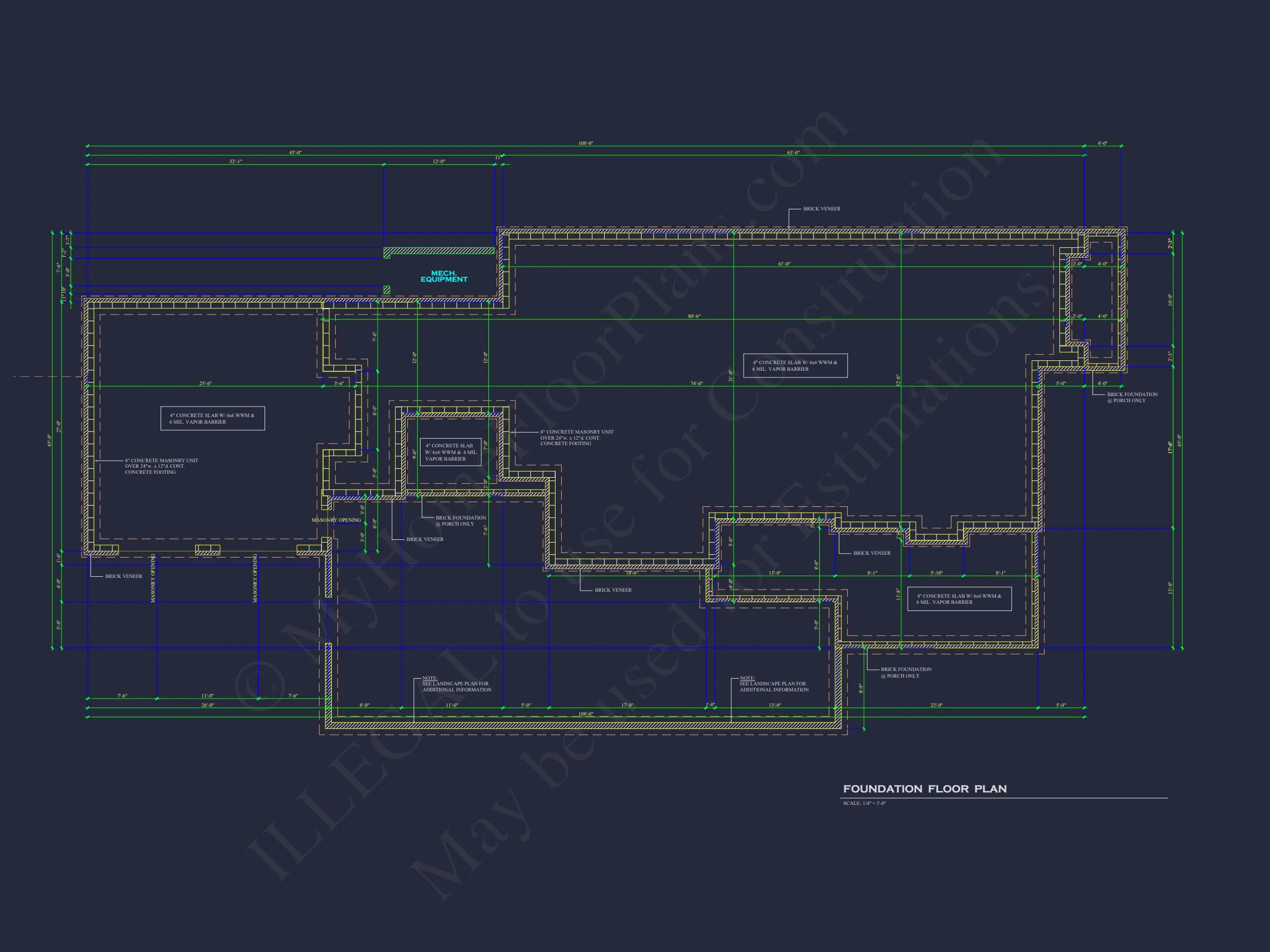 20-2188 HOUSE PLAN - Traditional House Plan with 2 Floors, 4 Bedrooms, and Open CAD Designs 6 Traditional house Plan with 2 Floors, 4 Bedrooms, and Open CAD Designs