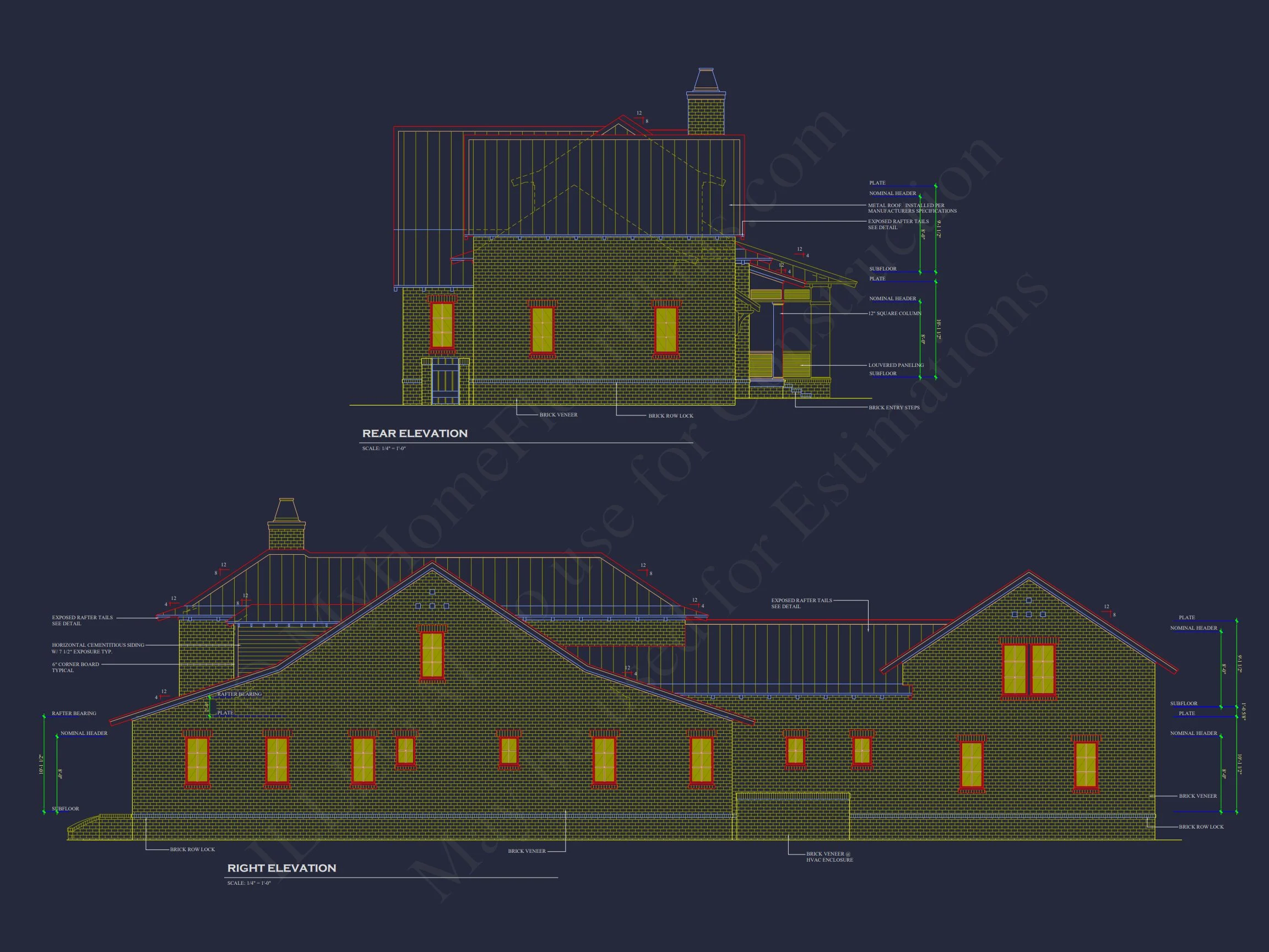 20-2188 HOUSE PLAN - Traditional House Plan with 2 Floors, 4 Bedrooms, and Open CAD Designs 3 Traditional house Plan with 2 Floors, 4 Bedrooms, and Open CAD Designs