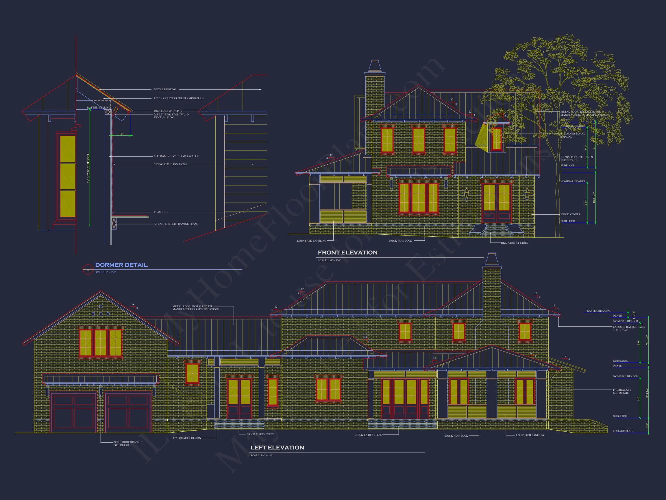 20-2188 HOUSE PLAN - Traditional House Plan with 2 Floors, 4 Bedrooms, and Open CAD Designs 2 Traditional house Plan with 2 Floors, 4 Bedrooms, and Open CAD Designs