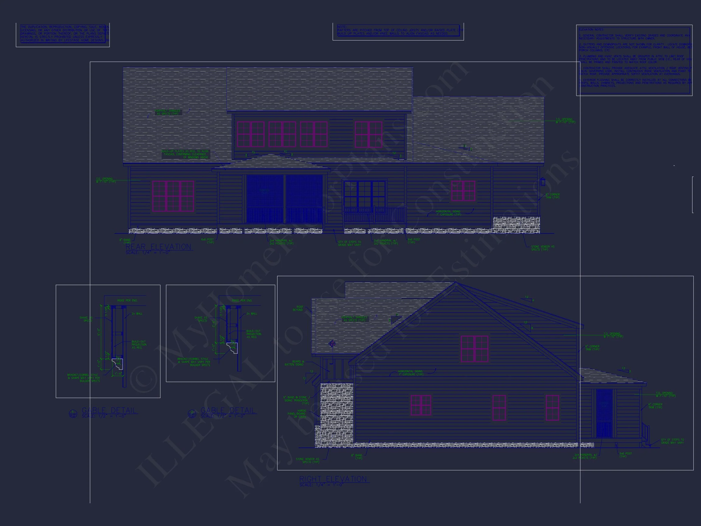 Elegant house Plan with CAD Floor Designs and Architecture