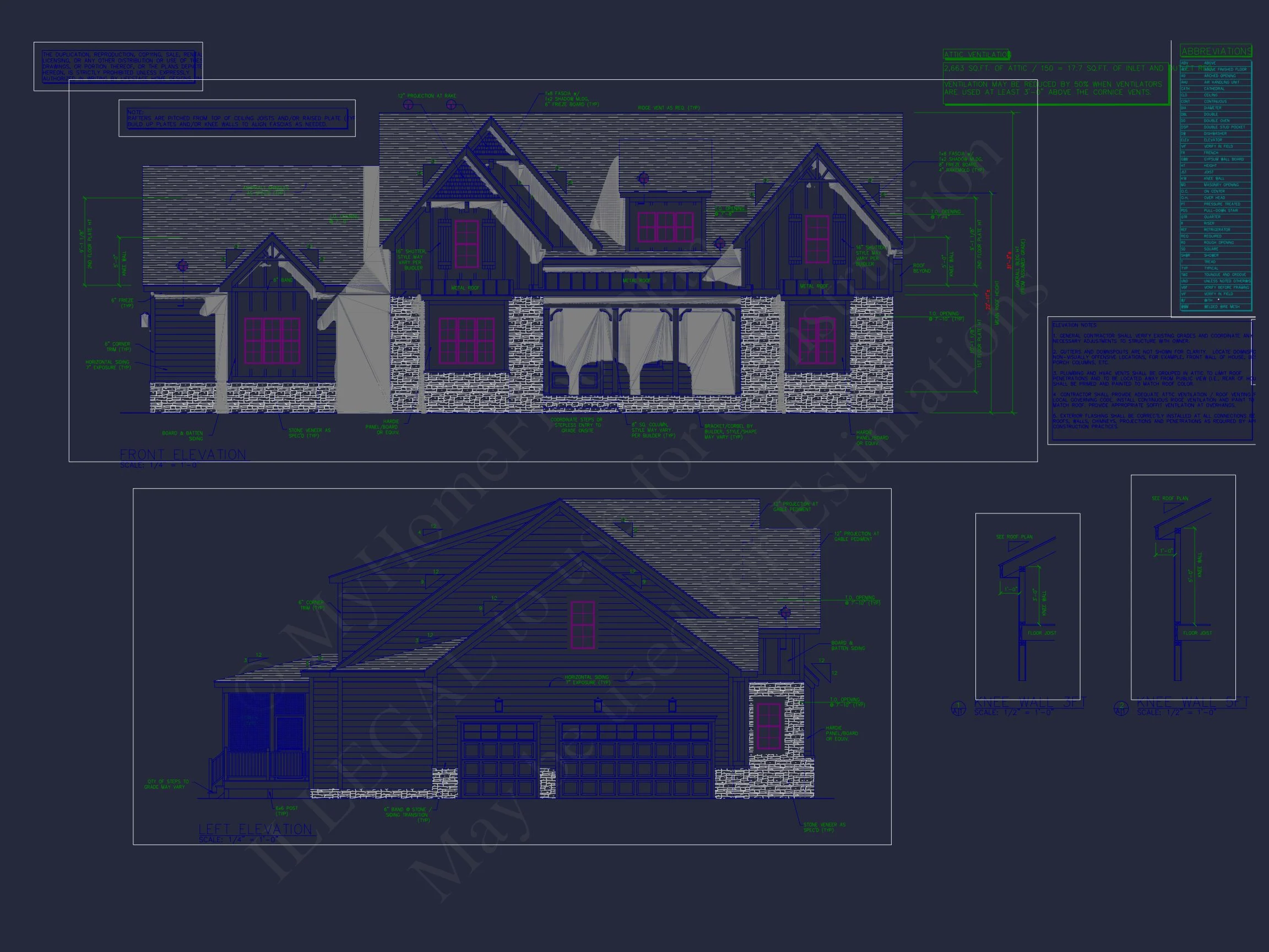 Elegant house Plan with CAD Floor Designs and Architecture