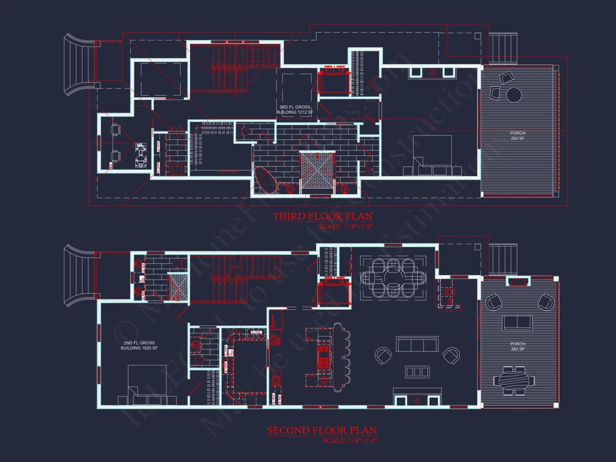 Charming 3-Story Victorian house Plan with Detailed CAD Designs