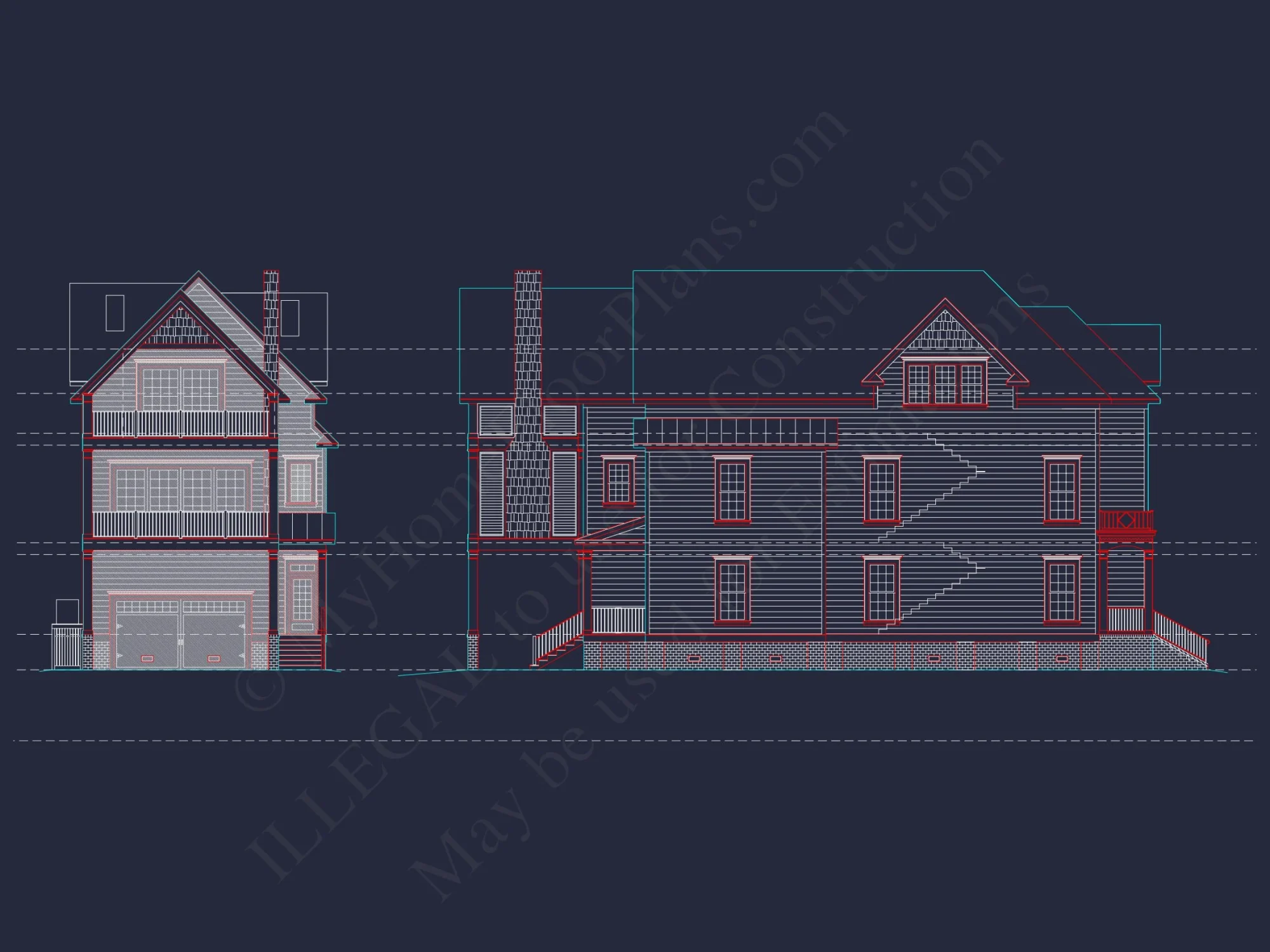 Charming 3-Story Victorian house Plan with Detailed CAD Designs