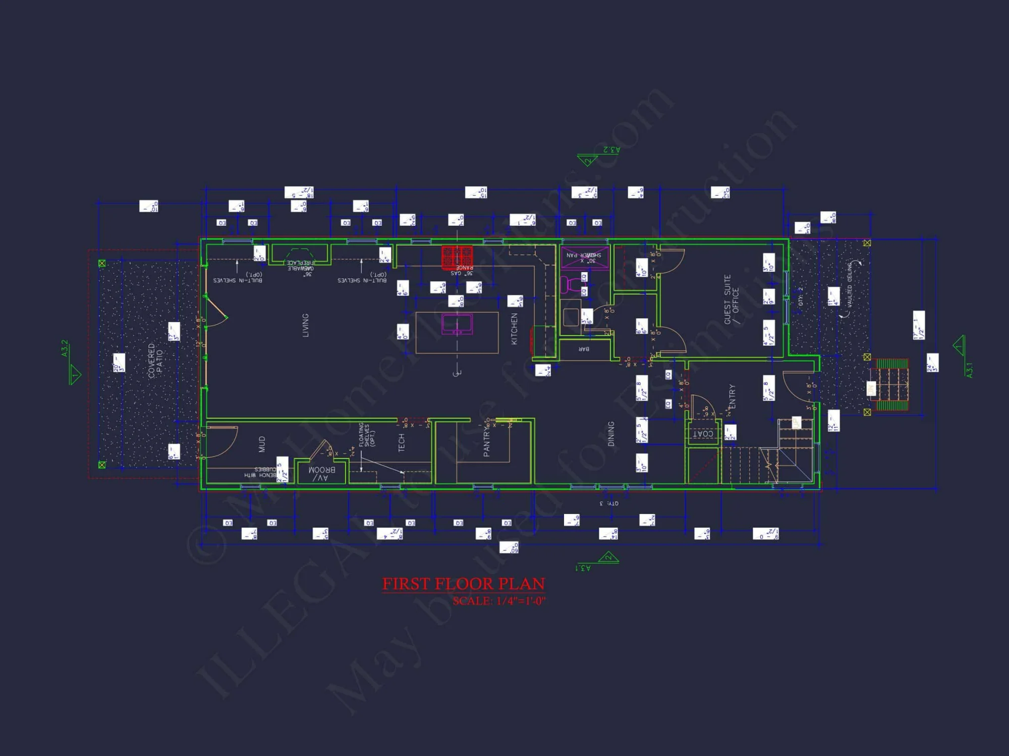 Versatile Modern house Design with Floor Plan and CAD Blueprint