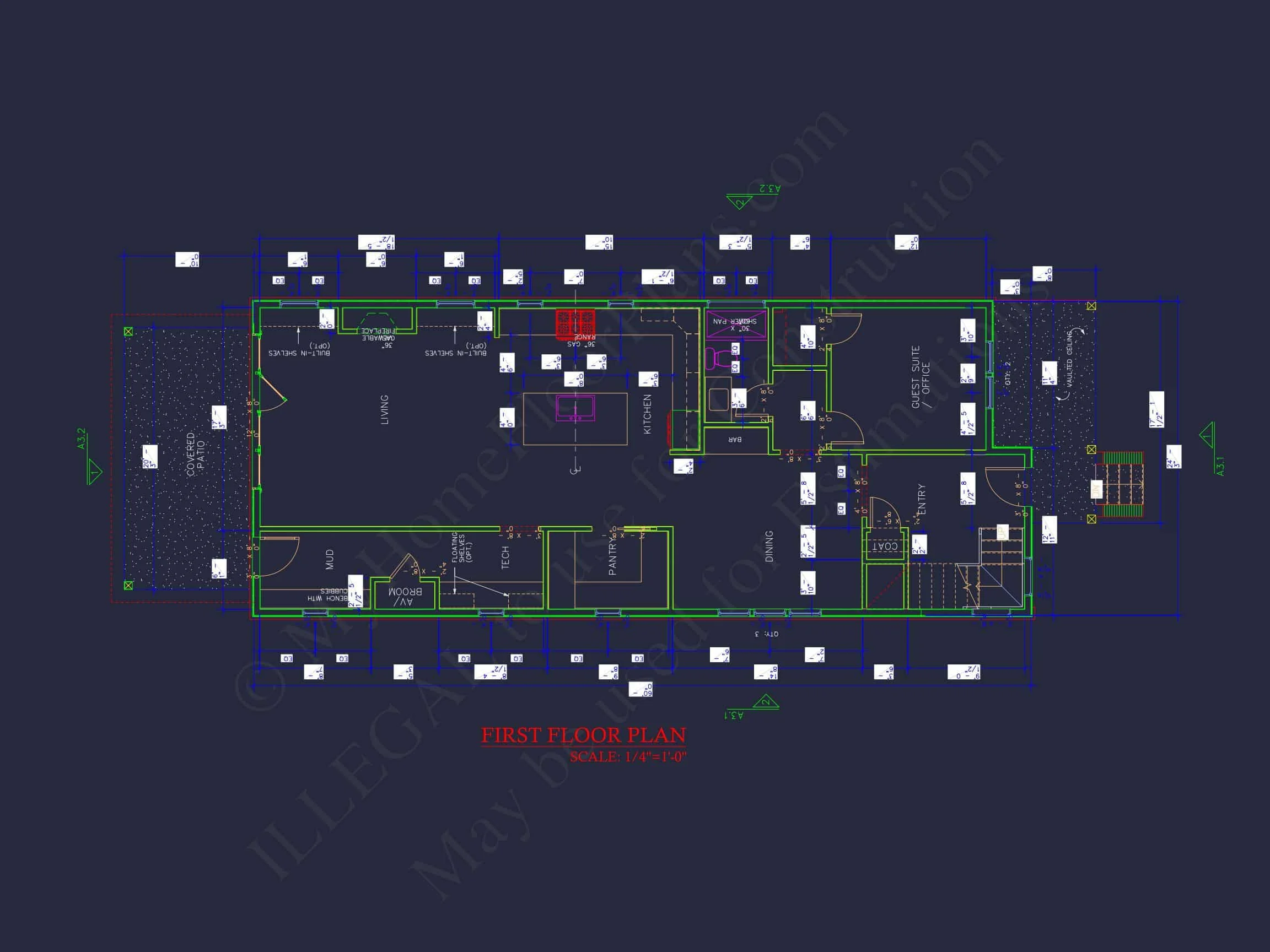 Versatile Modern house Design with Floor Plan and CAD Blueprint