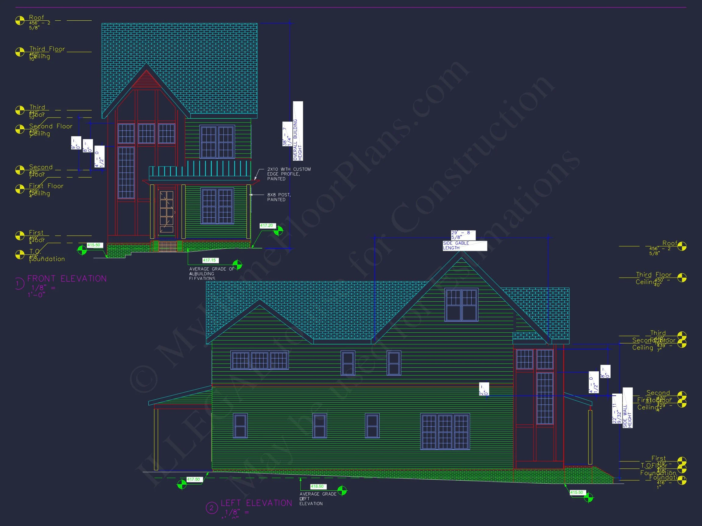 Versatile Modern house Design with Floor Plan and CAD Blueprint