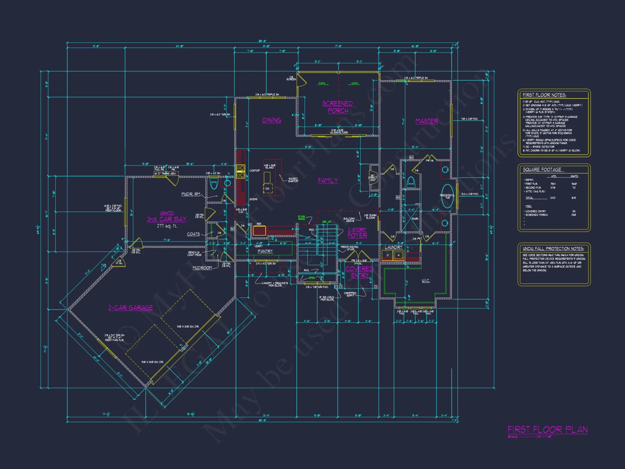 Elegant Craftsman house Plan with Spacious Floor Plan & CAD