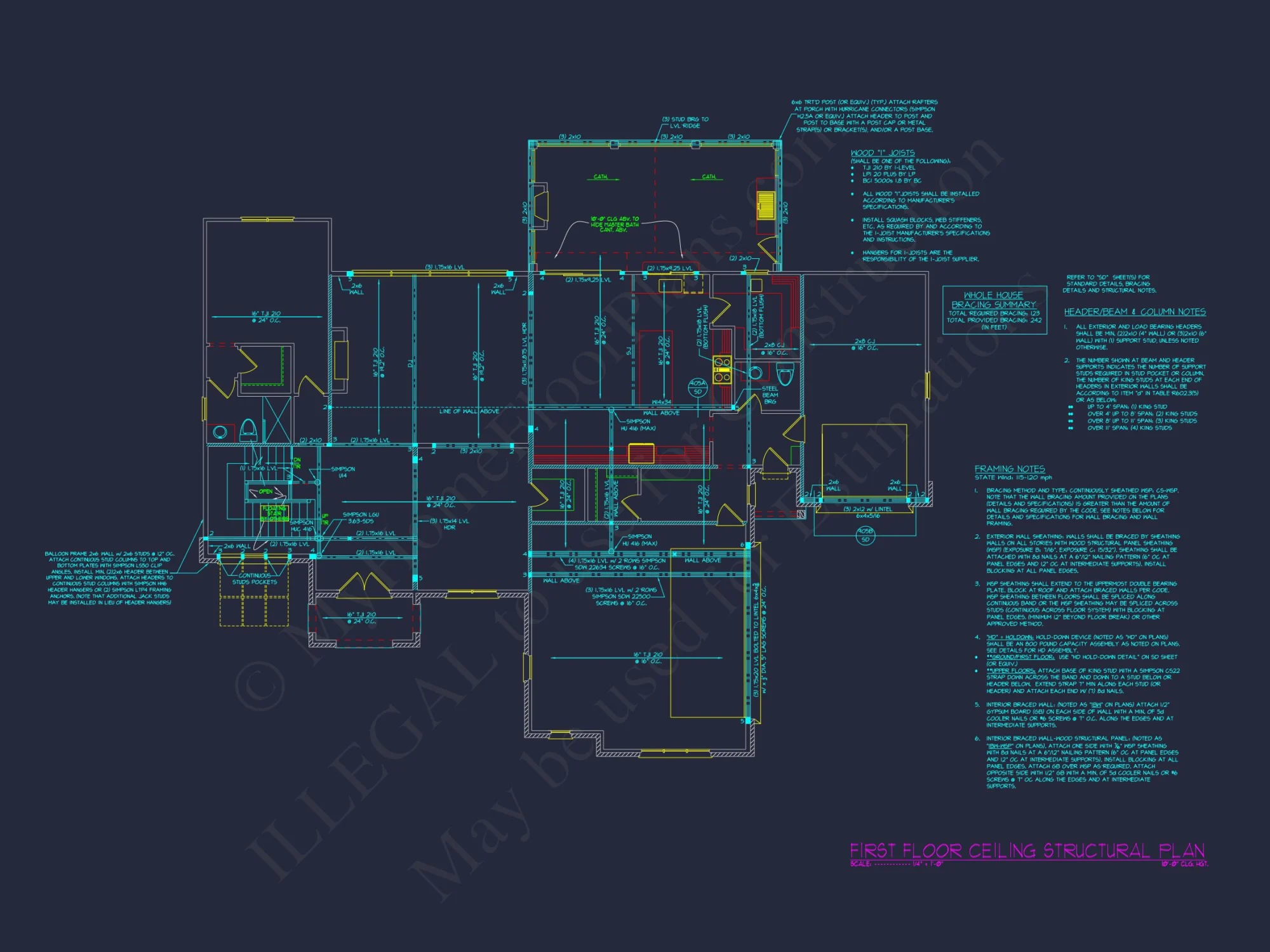 Luxury house Plan with CAD Blueprints and Modern Designs