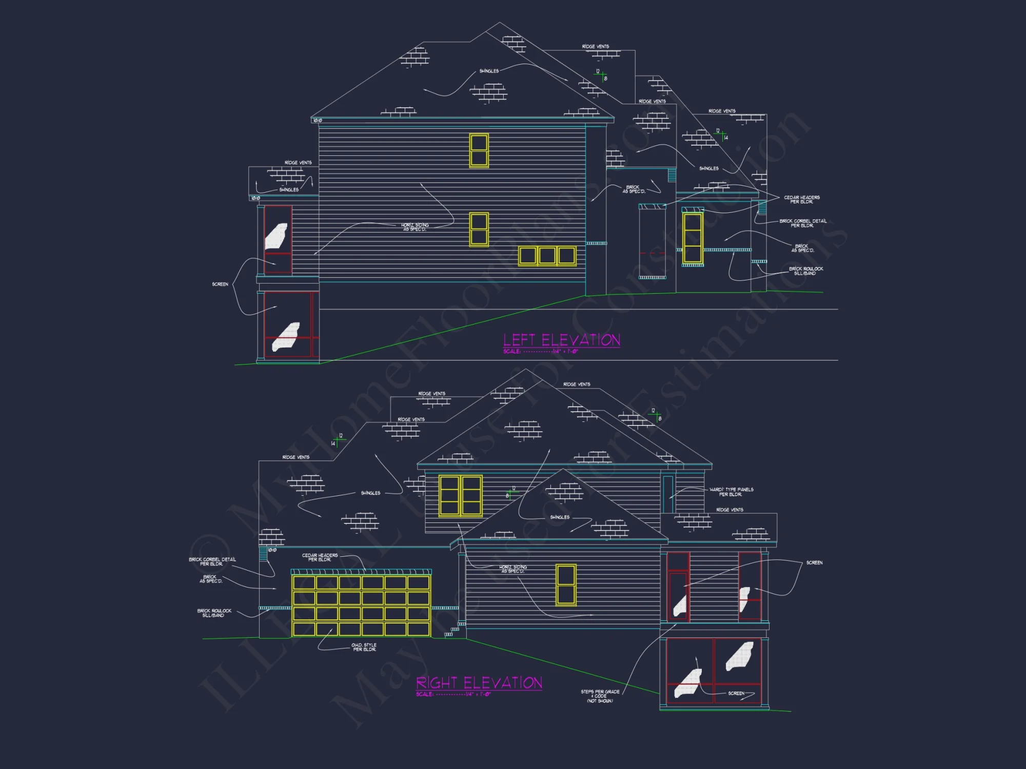Luxury house Plan with CAD Blueprints and Modern Designs