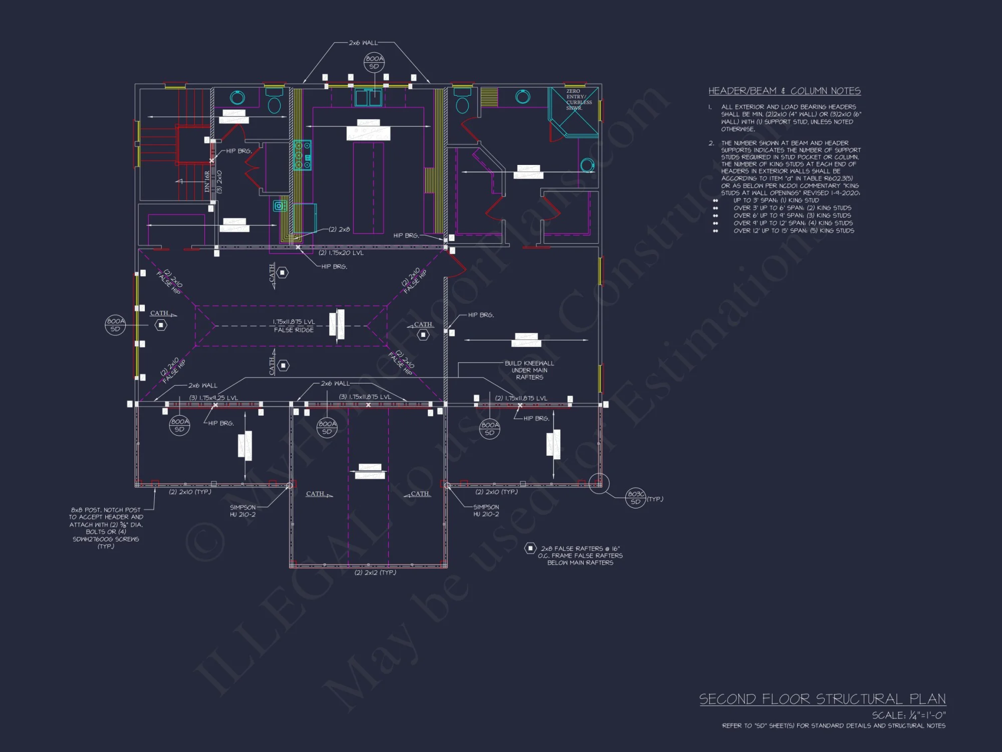 Contemporary Beach house Plan with Blueprint & CAD Designs