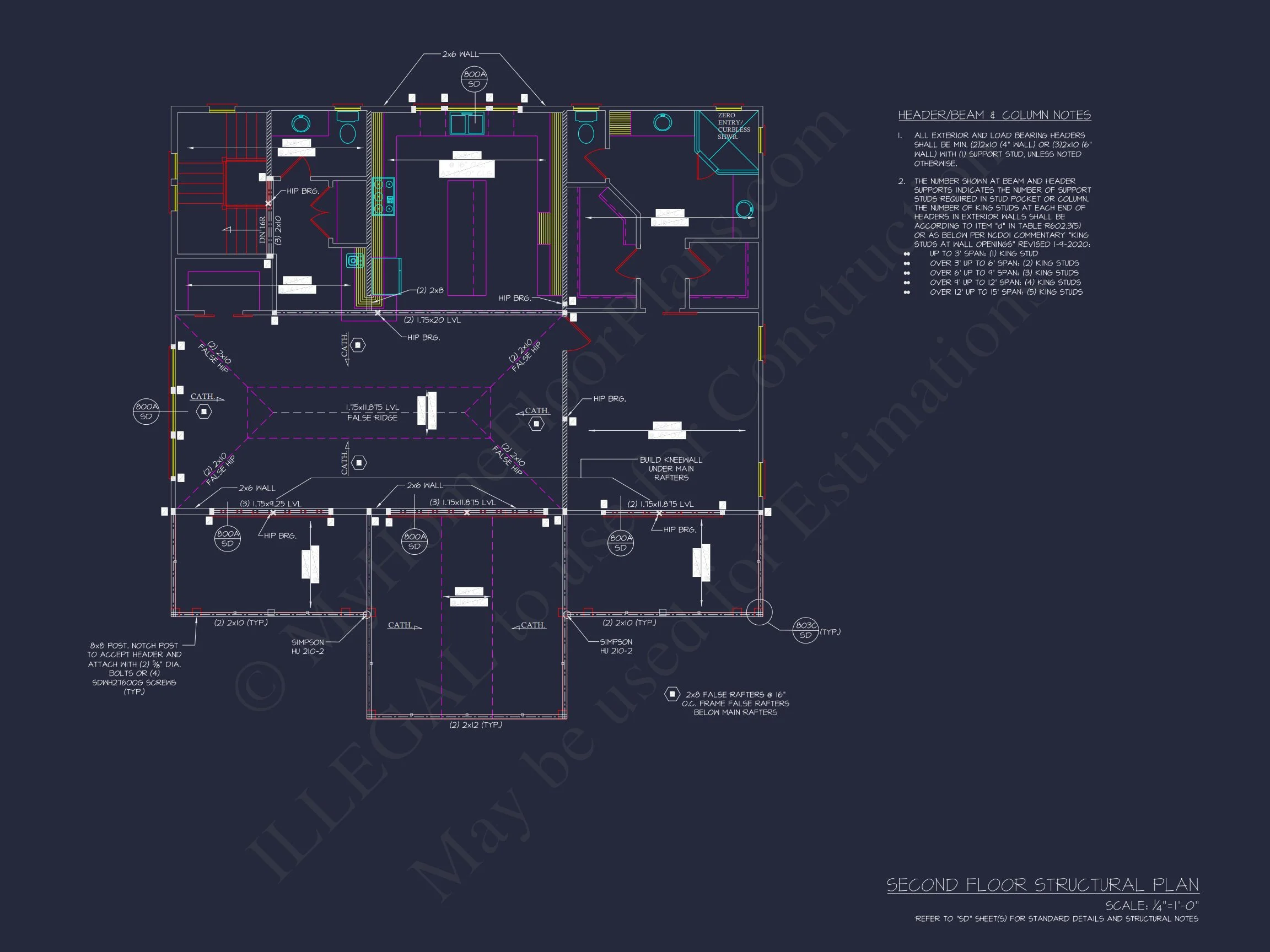 Contemporary Beach house Plan with Blueprint & CAD Designs