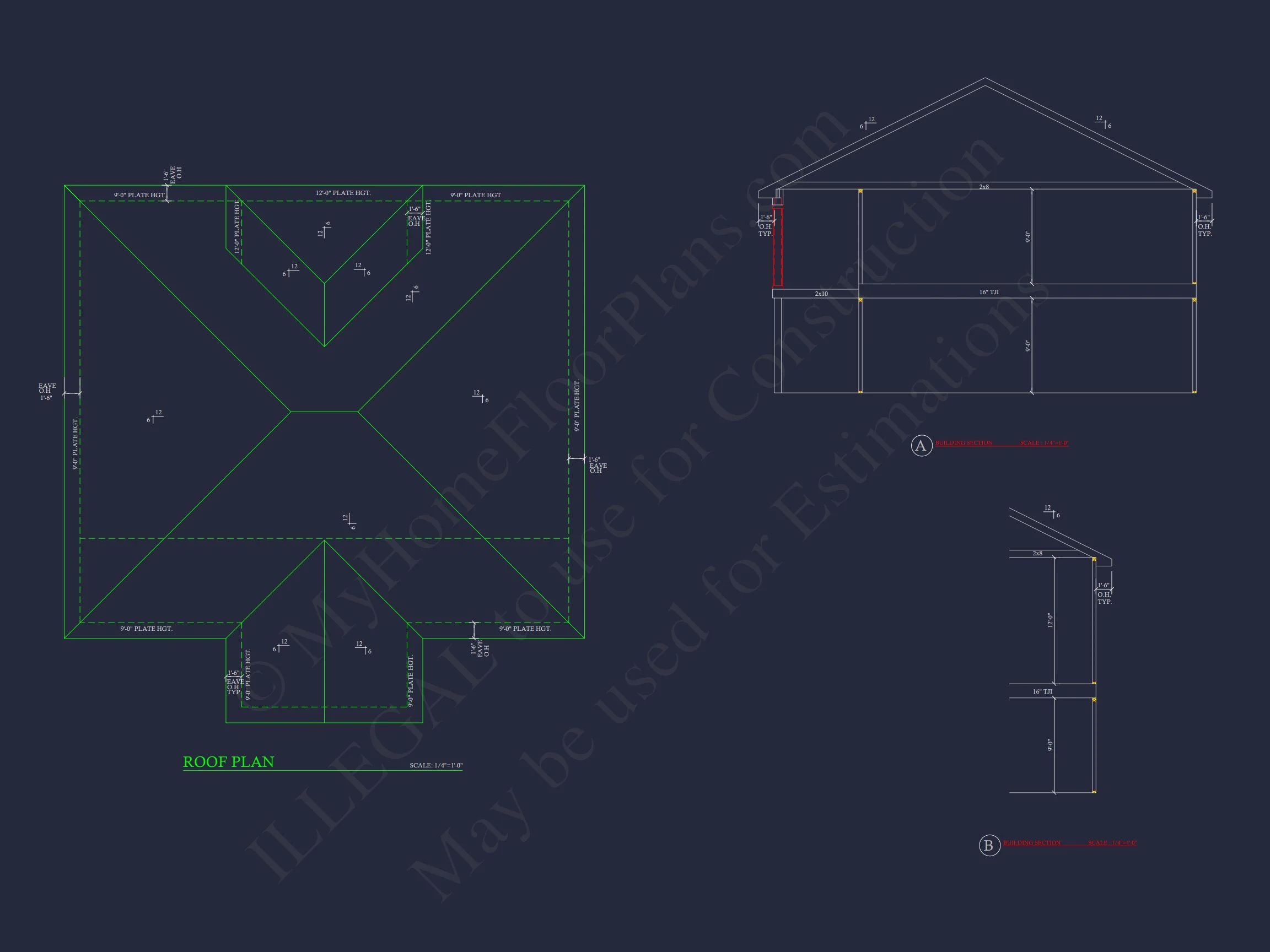 Contemporary Beach house Plan with Blueprint & CAD Designs