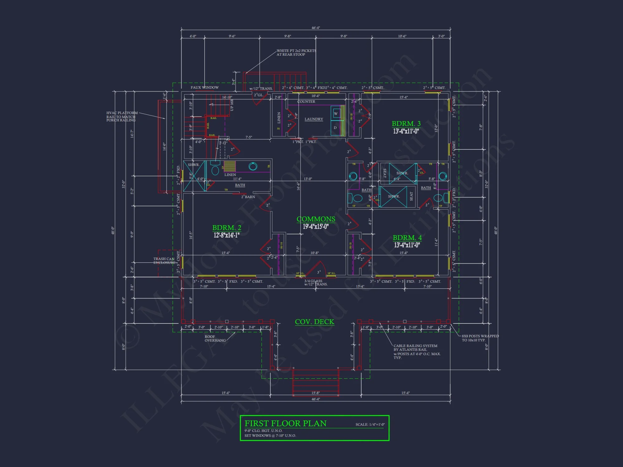 Contemporary Beach house Plan with Blueprint & CAD Designs