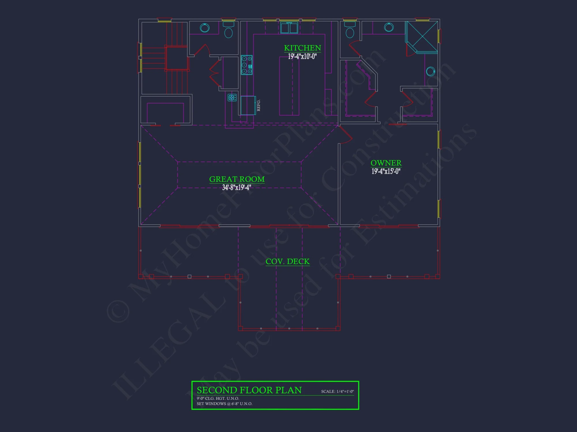 Contemporary Beach house Plan with Blueprint & CAD Designs