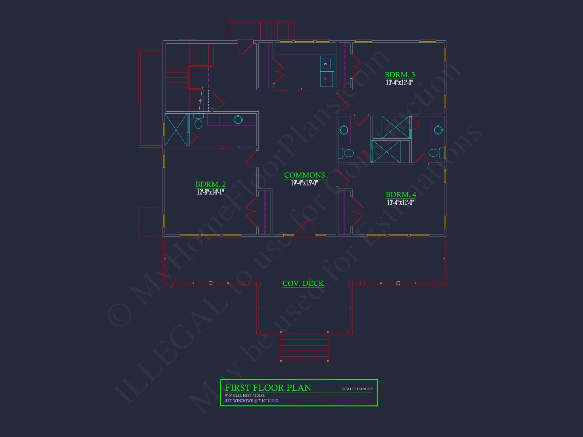 Contemporary Beach house Plan with Blueprint & CAD Designs