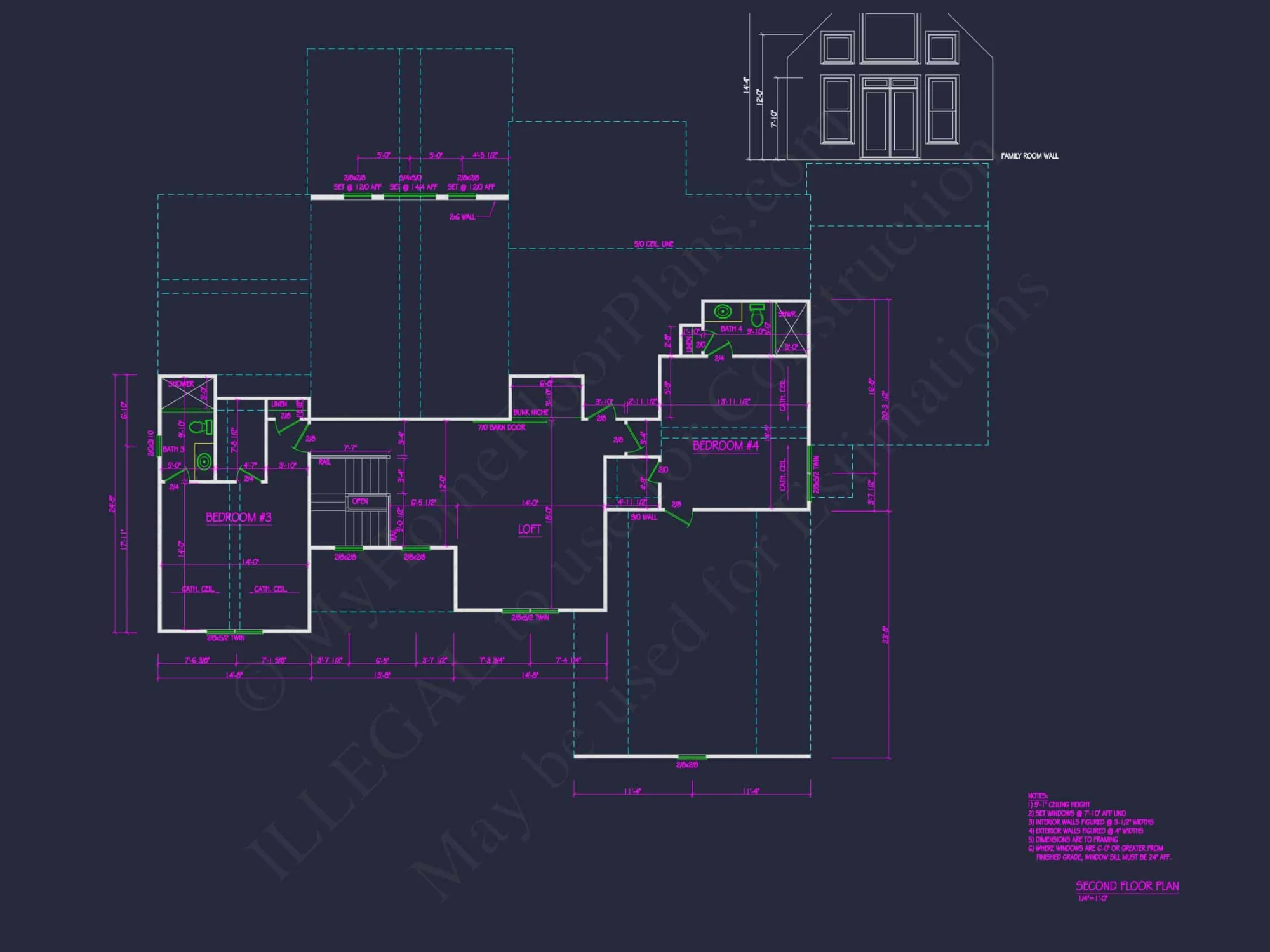 Modern Craftsman house Plan with Detailed Floor Designs