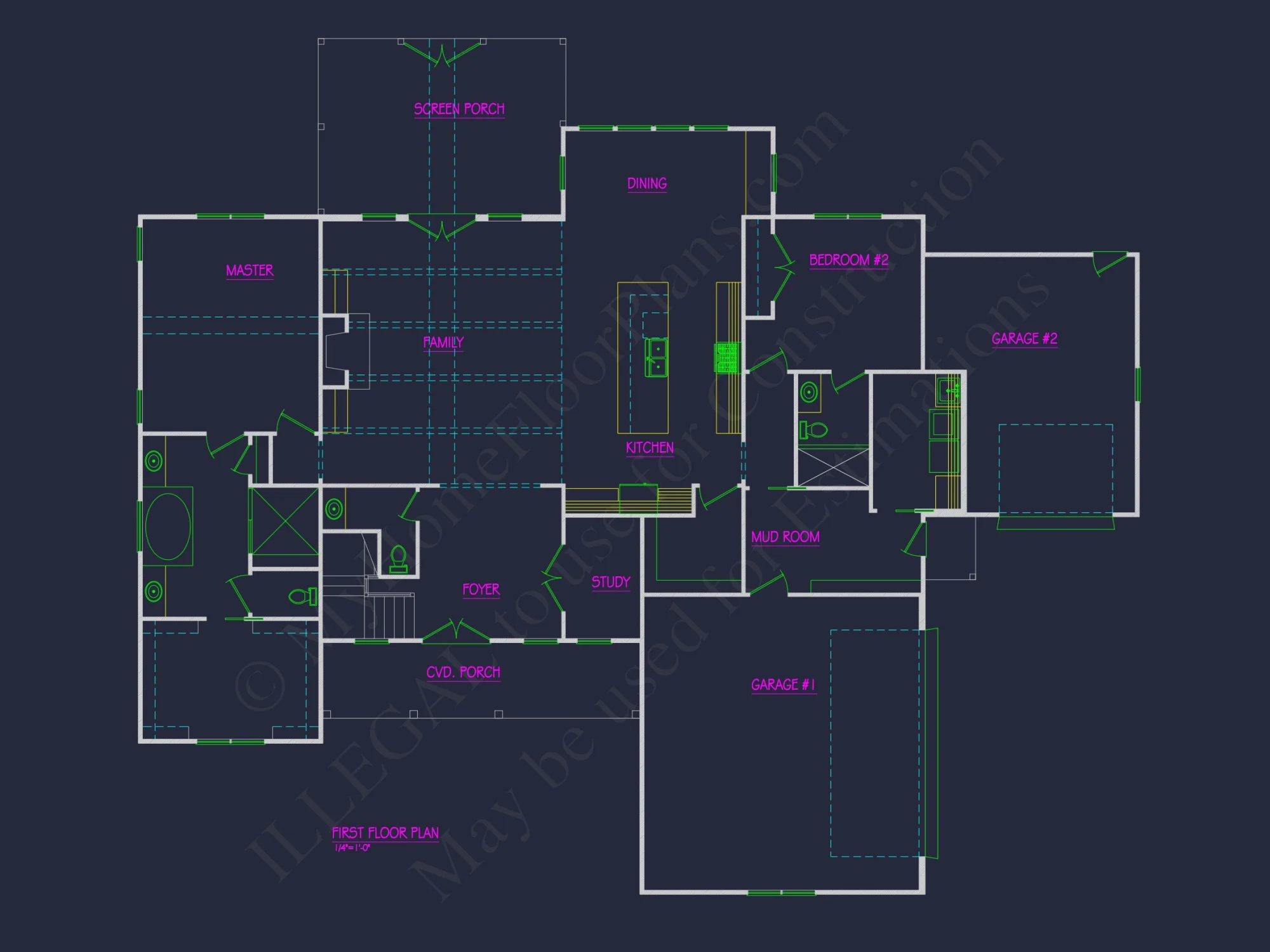 Modern Craftsman house Plan with Detailed Floor Designs