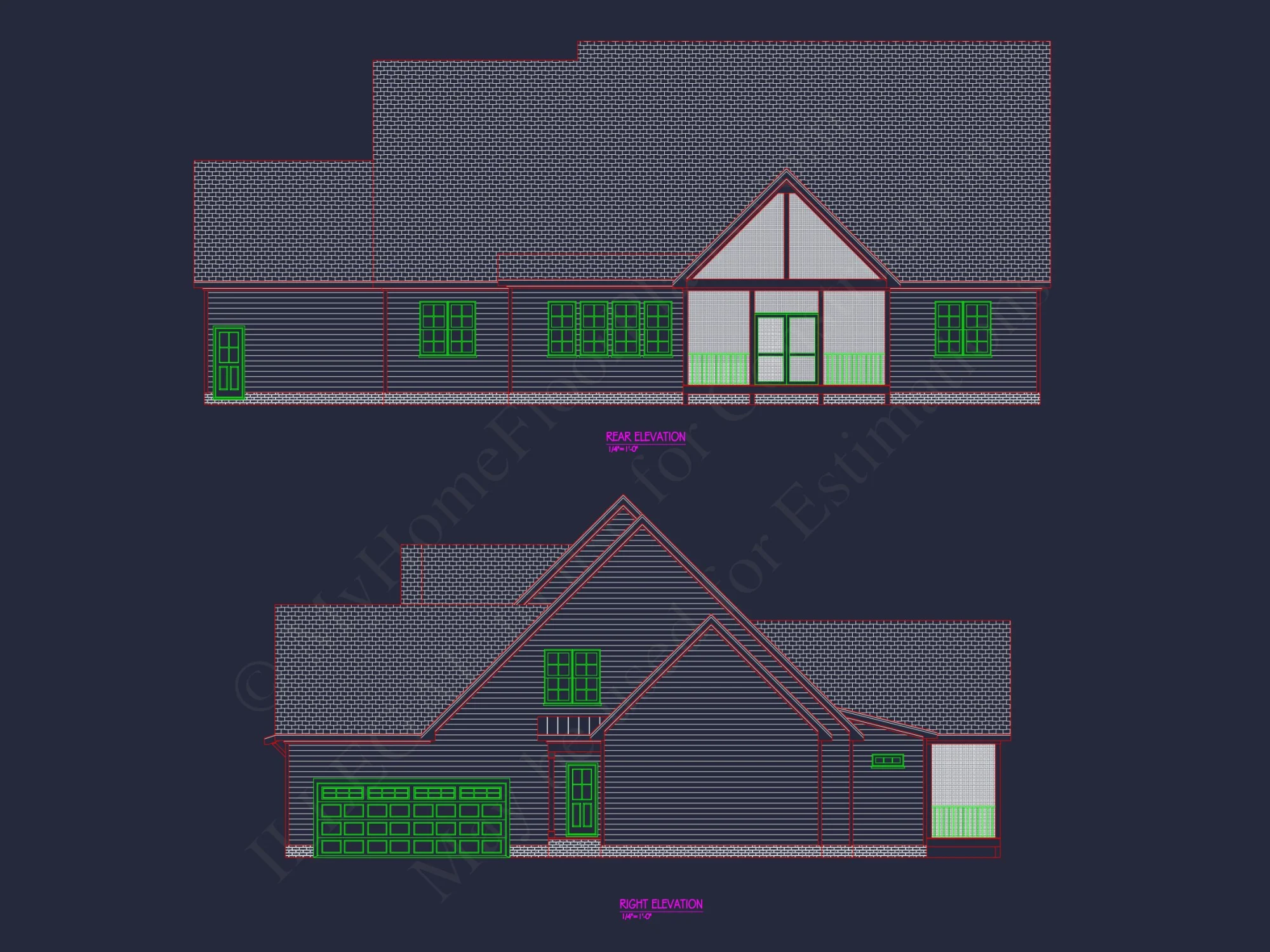Modern Craftsman house Plan with Detailed Floor Designs