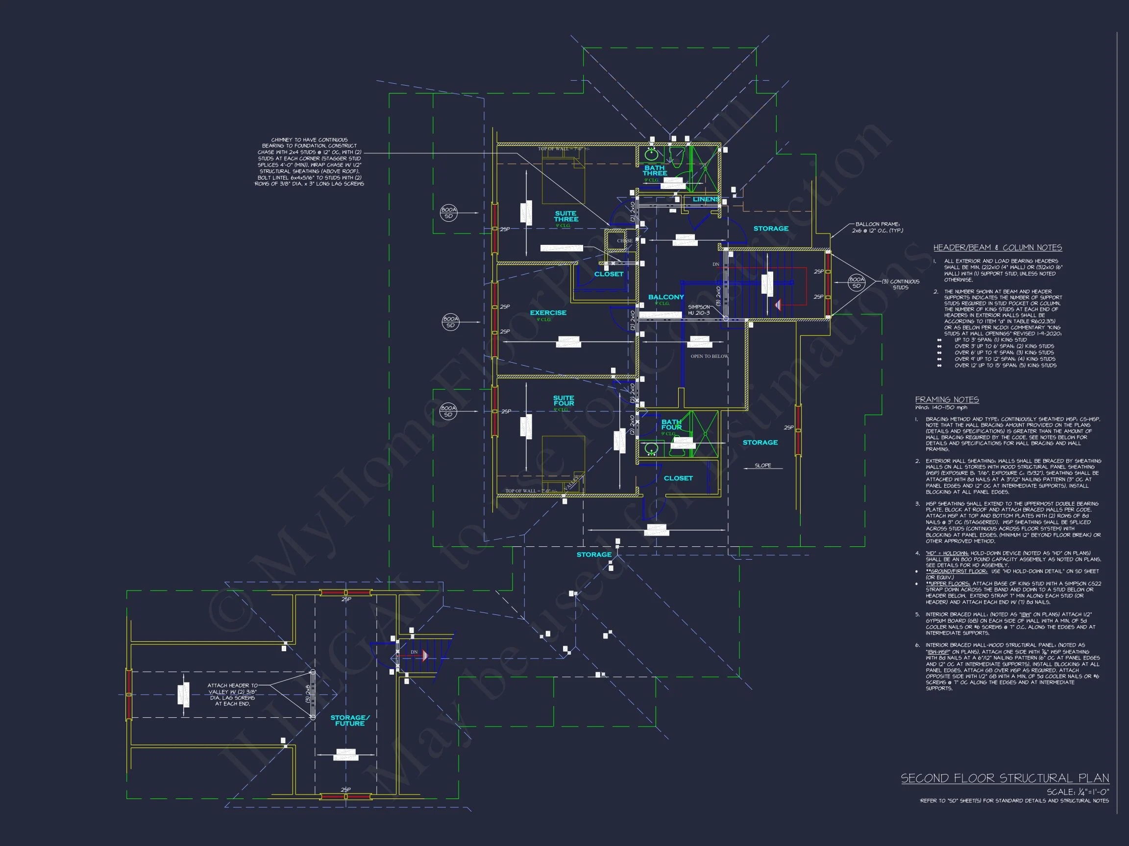 20-1886 HOUSE PLAN - Stunning 4-Bedroom House Floor Plan with CAD Designs 12 Stunning 4-Bedroom house Floor Plan with CAD Designs