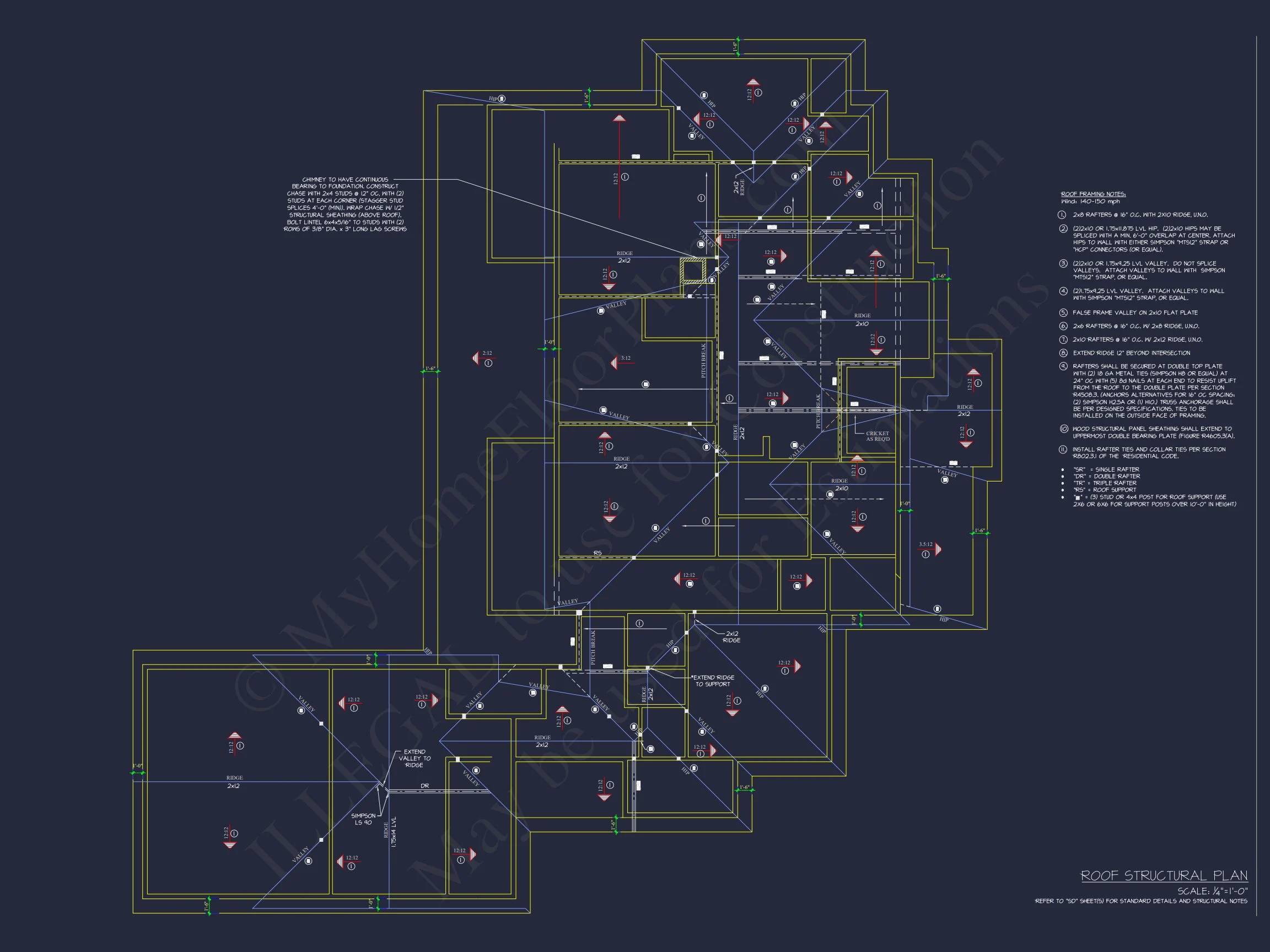20-1886 HOUSE PLAN - Stunning 4-Bedroom House Floor Plan with CAD Designs 13 Stunning 4-Bedroom house Floor Plan with CAD Designs