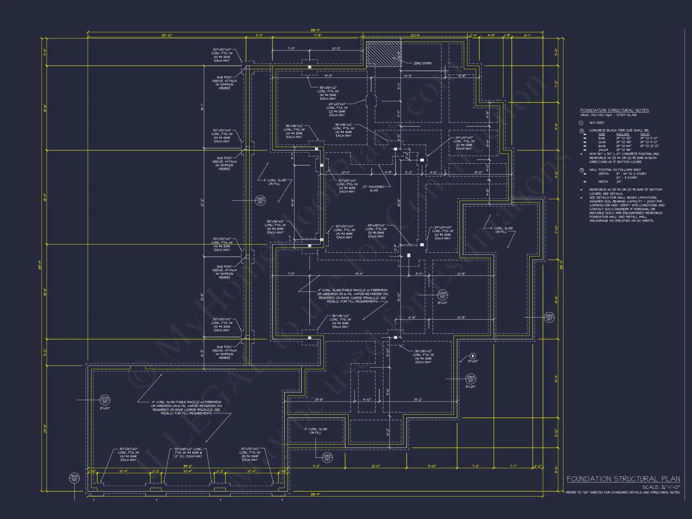 20-1886 HOUSE PLAN - Stunning 4-Bedroom House Floor Plan with CAD Designs 10 Stunning 4-Bedroom house Floor Plan with CAD Designs