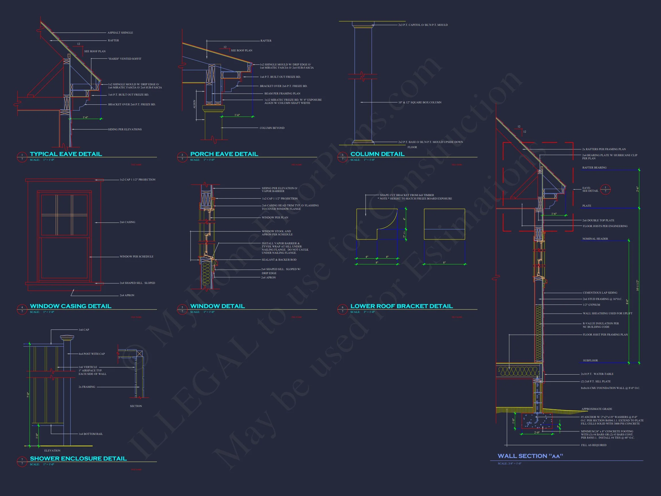 20-1886 HOUSE PLAN - Stunning 4-Bedroom House Floor Plan with CAD Designs 4 Stunning 4-Bedroom house Floor Plan with CAD Designs