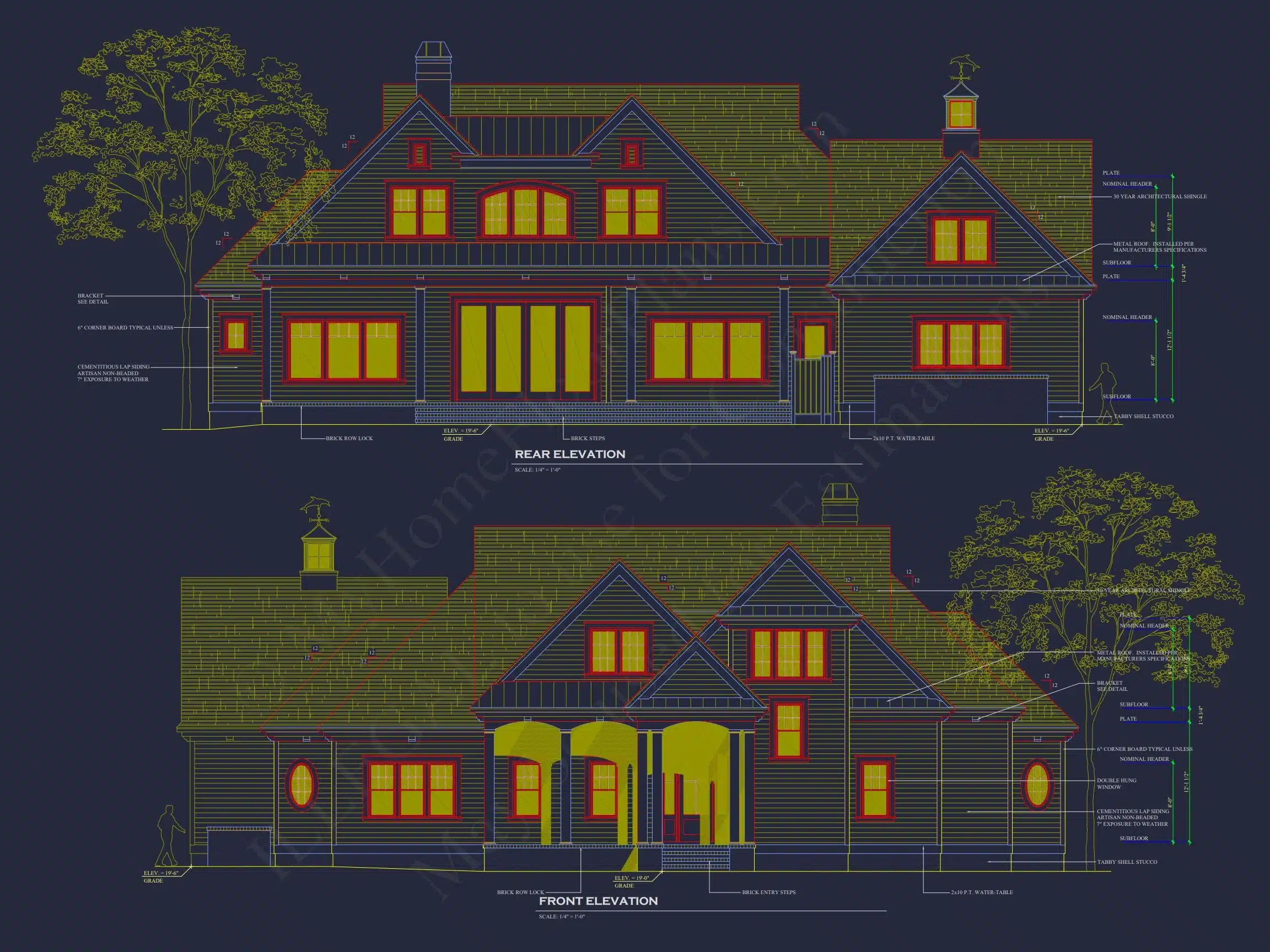 20-1886 HOUSE PLAN - Stunning 4-Bedroom House Floor Plan with CAD Designs 2 Stunning 4-Bedroom house Floor Plan with CAD Designs