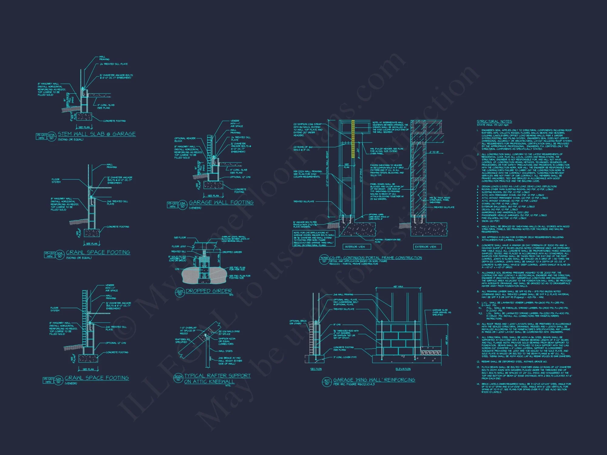 Modern Suburban house Plan with Open Floor Design and CAD Blueprint