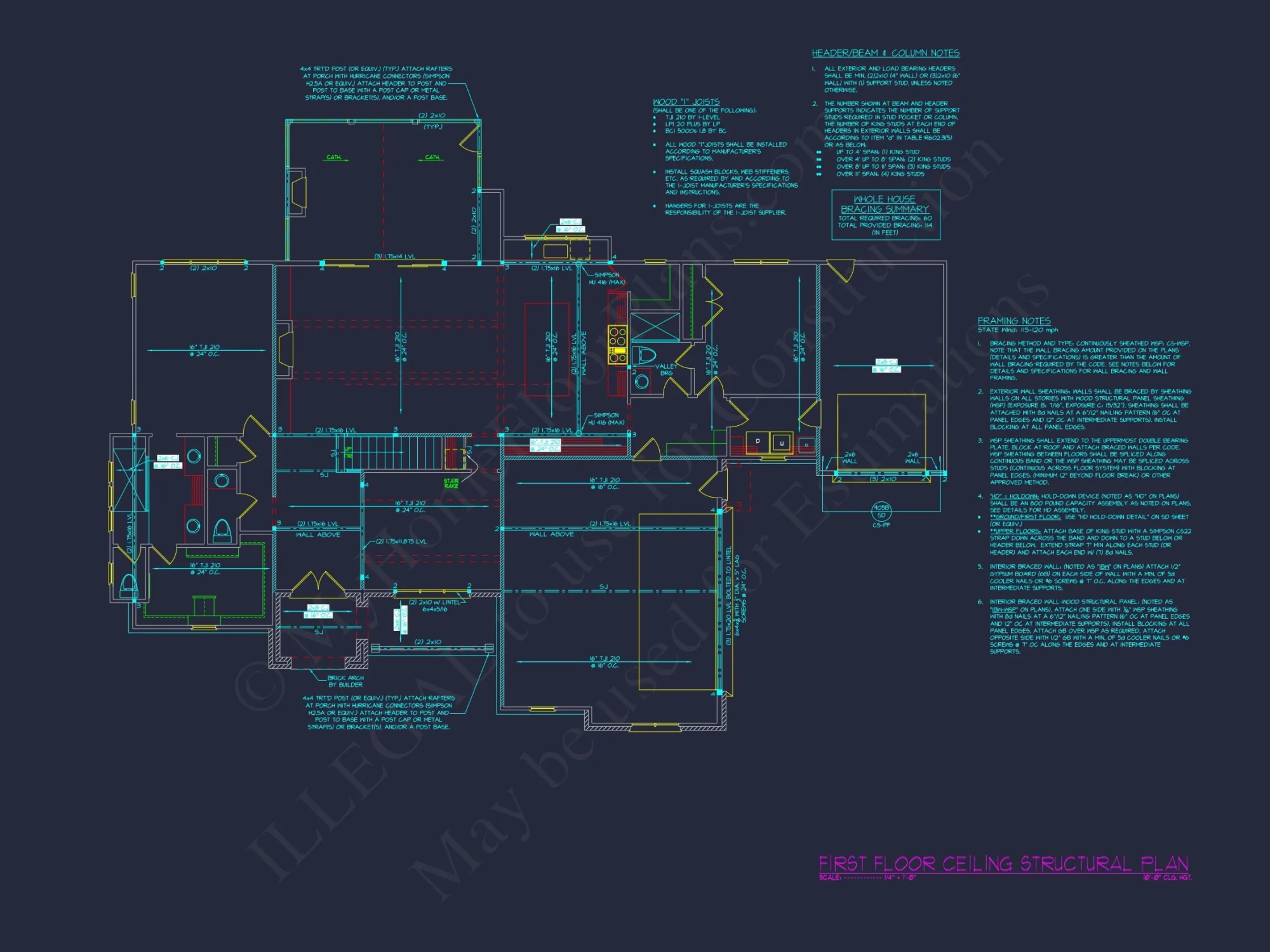 Modern Suburban house Plan with Open Floor Design and CAD Blueprint