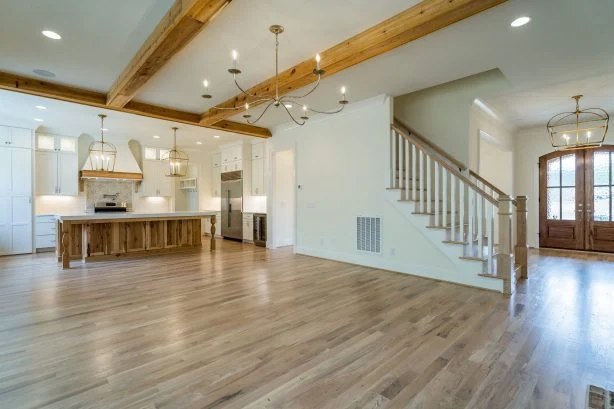 Modern Suburban house Plan with Open Floor Design and CAD Blueprint