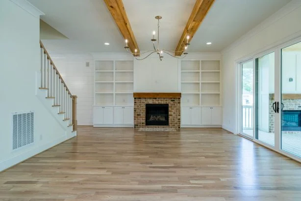 Modern Suburban house Plan with Open Floor Design and CAD Blueprint