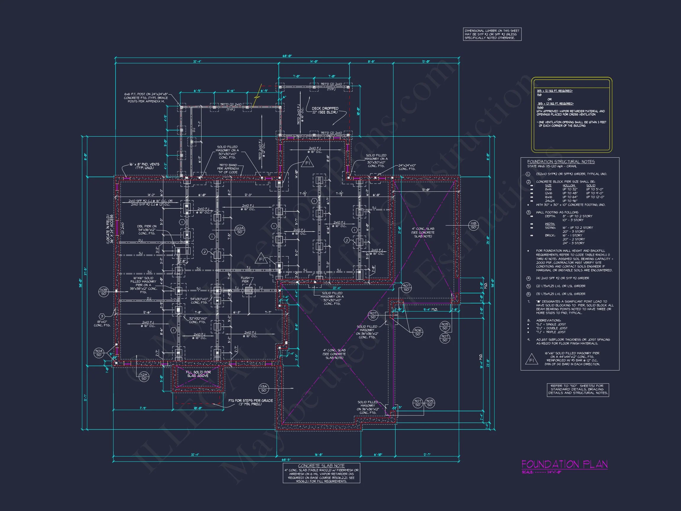 Spacious Farmhouse house Plan with Detailed Floor Blueprint