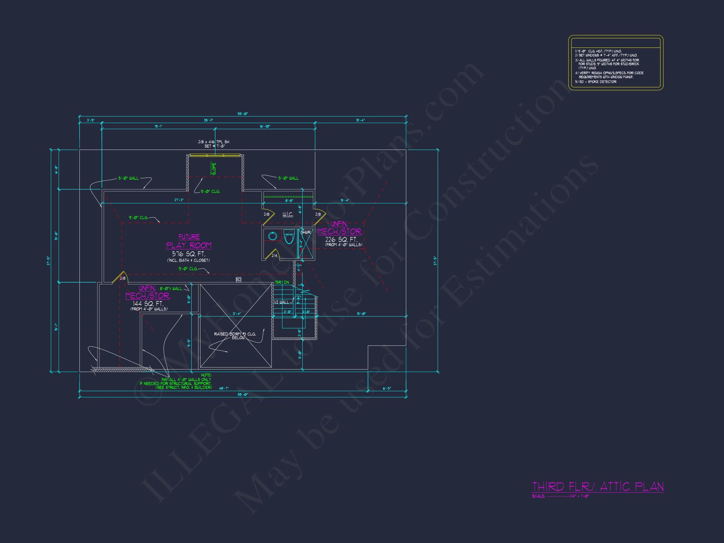 Spacious Farmhouse house Plan with Detailed Floor Blueprint