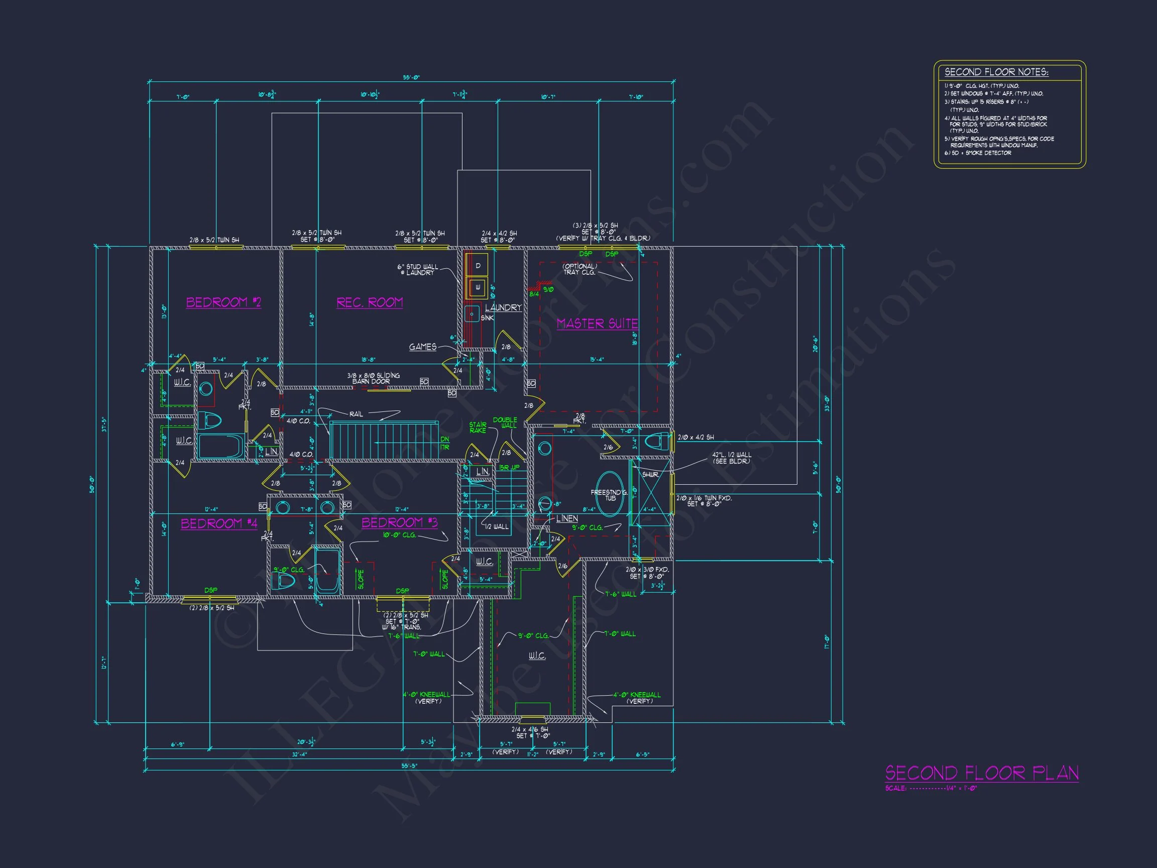 Spacious Farmhouse house Plan with Detailed Floor Blueprint