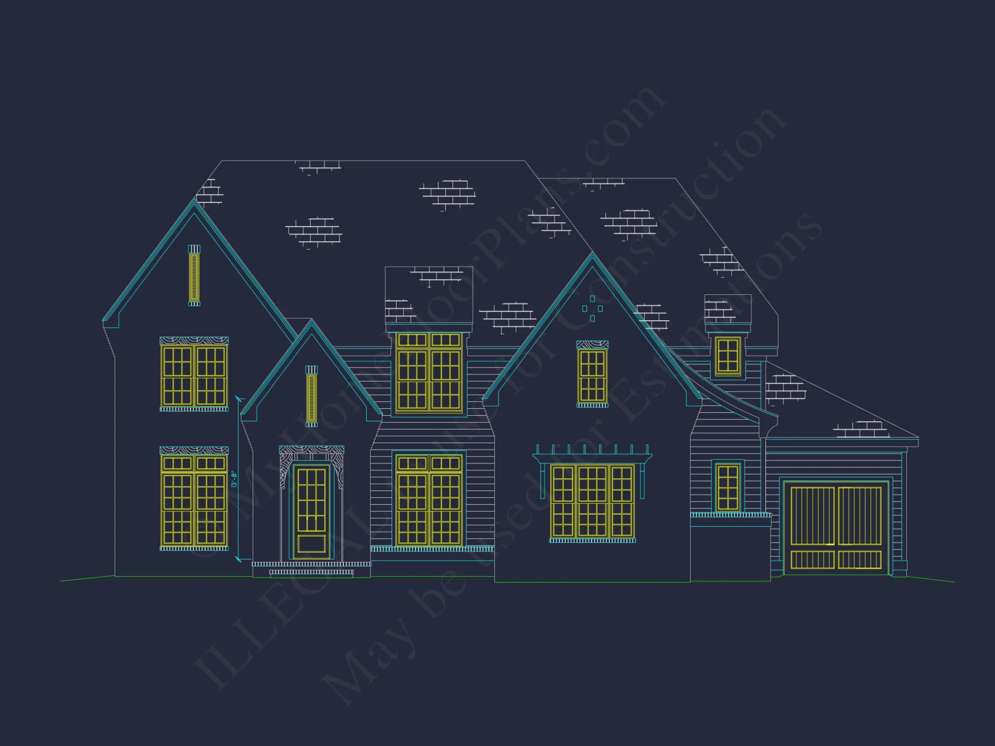 Spacious Farmhouse house Plan with Detailed Floor Blueprint