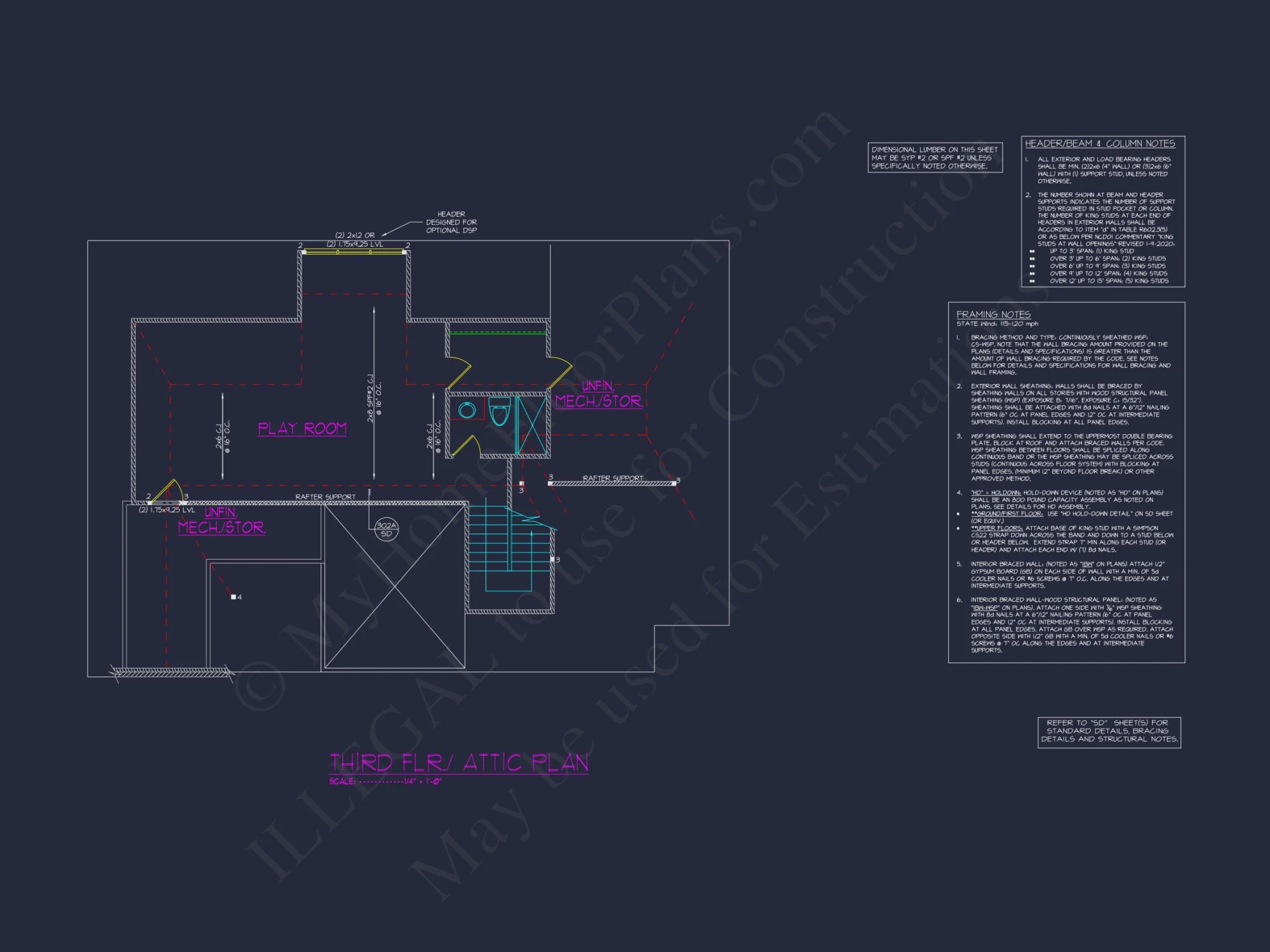 Classic 2-Story house Plan with CAD Floor Designs & Blueprint
