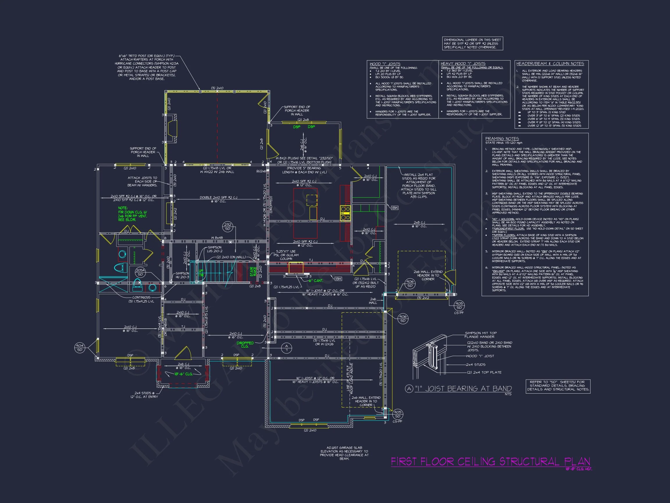 Classic 2-Story house Plan with CAD Floor Designs & Blueprint