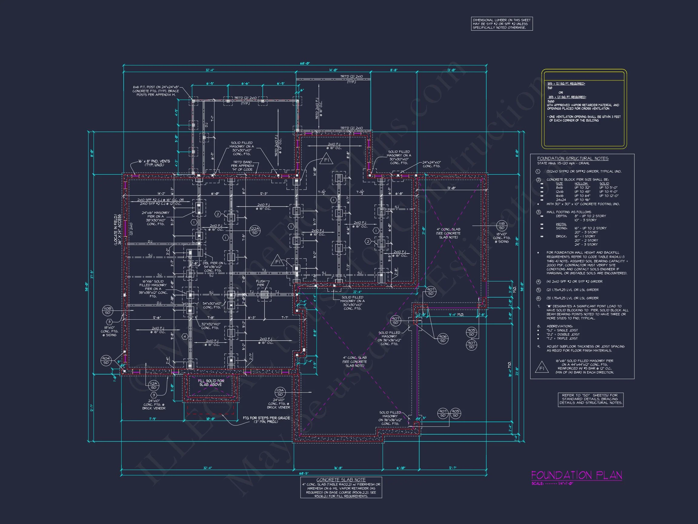 Classic 2-Story house Plan with CAD Floor Designs & Blueprint