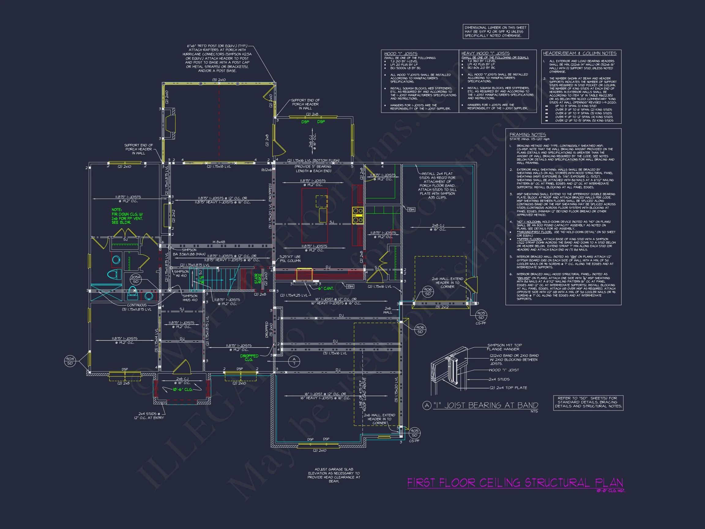 Classic 2-Story house Plan with CAD Floor Designs & Blueprint