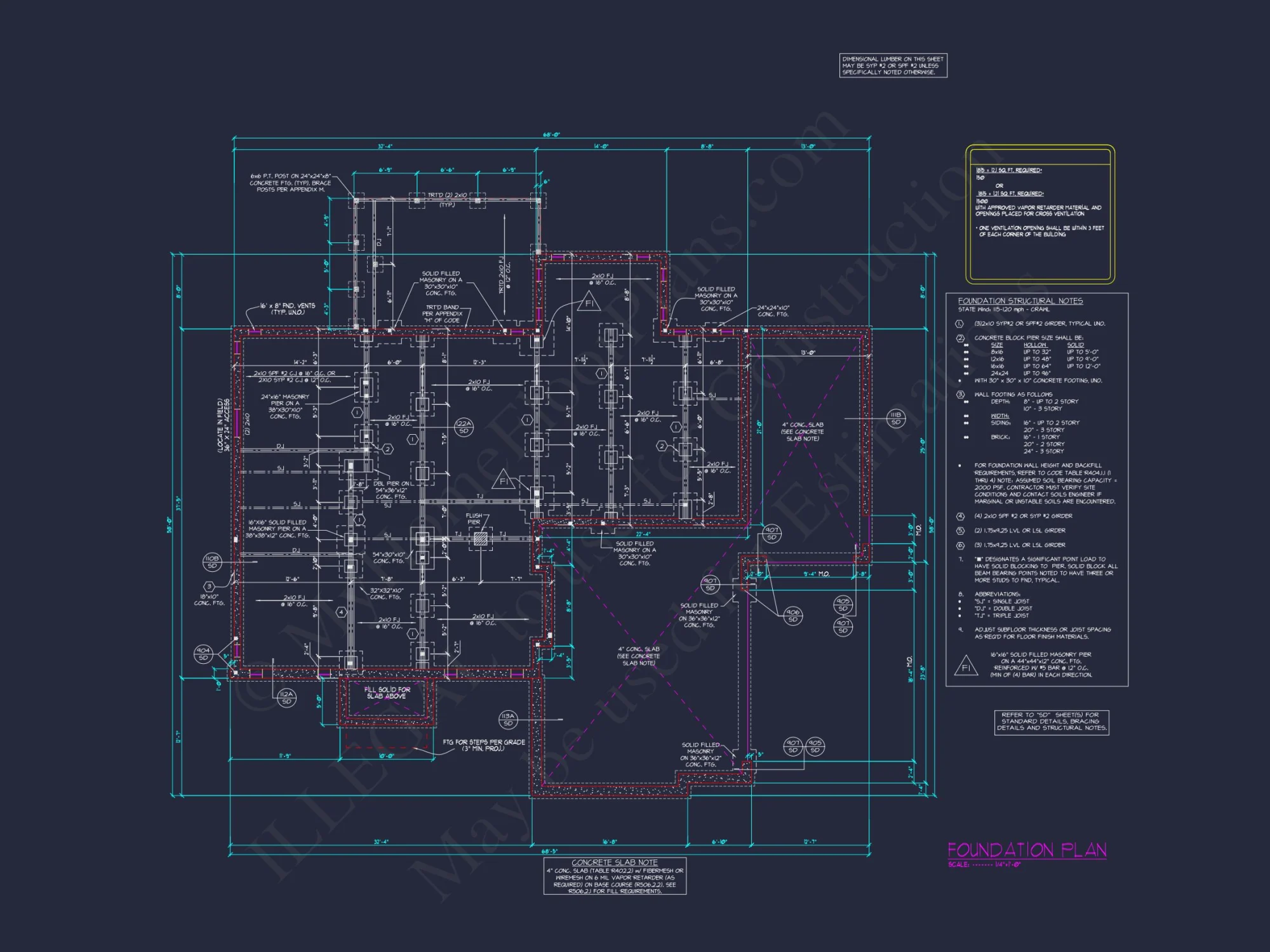Classic 2-Story house Plan with CAD Floor Designs & Blueprint