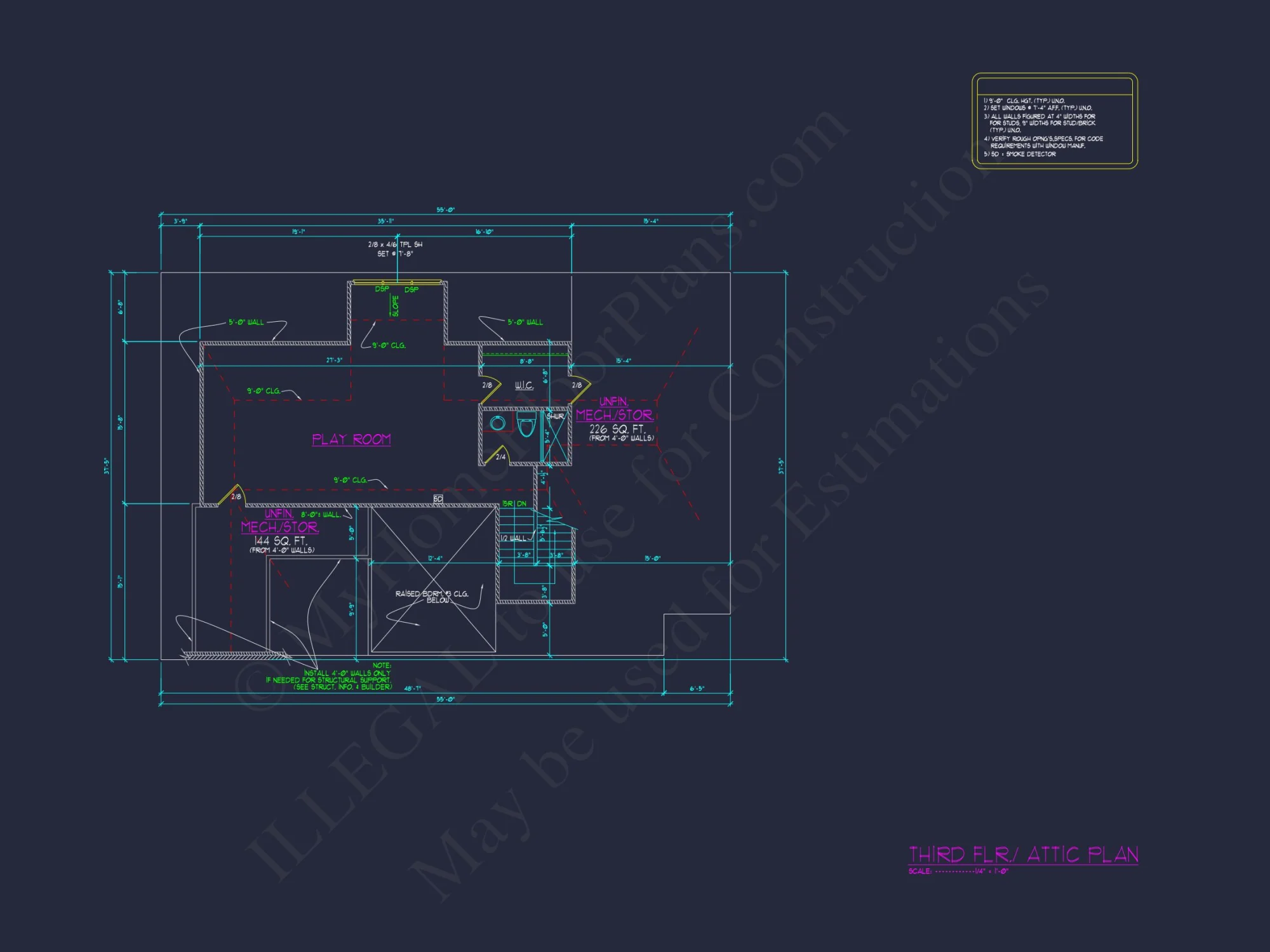 Classic 2-Story house Plan with CAD Floor Designs & Blueprint