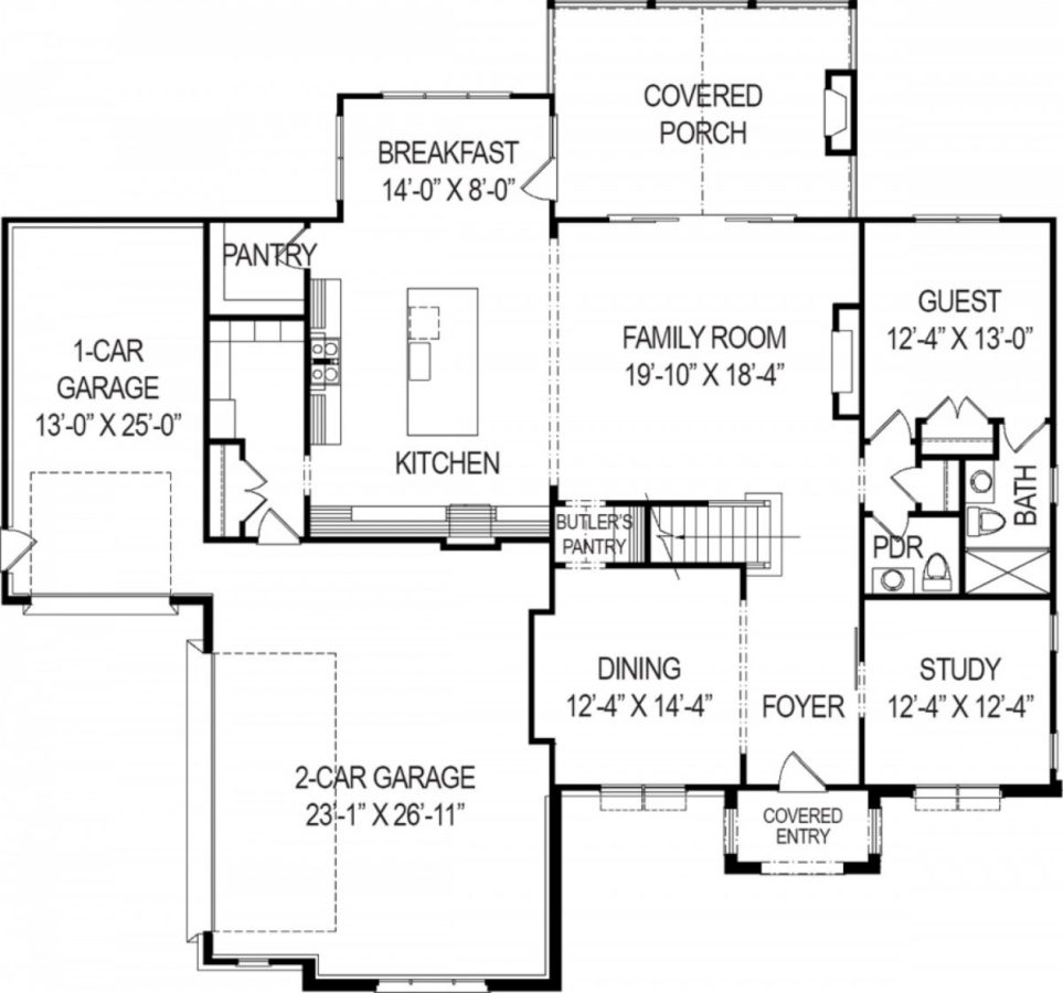 Classic 2-Story house Plan with CAD Floor Designs & Blueprint
