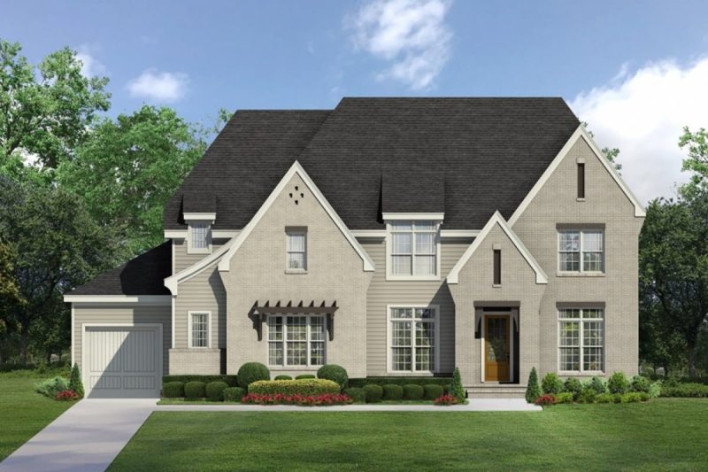 Classic 2-Story house Plan with CAD Floor Designs & Blueprint