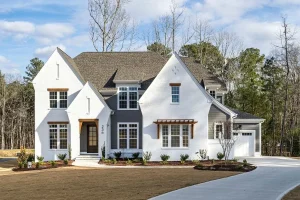 Classic 2-Story house Plan with CAD Floor Designs & Blueprint