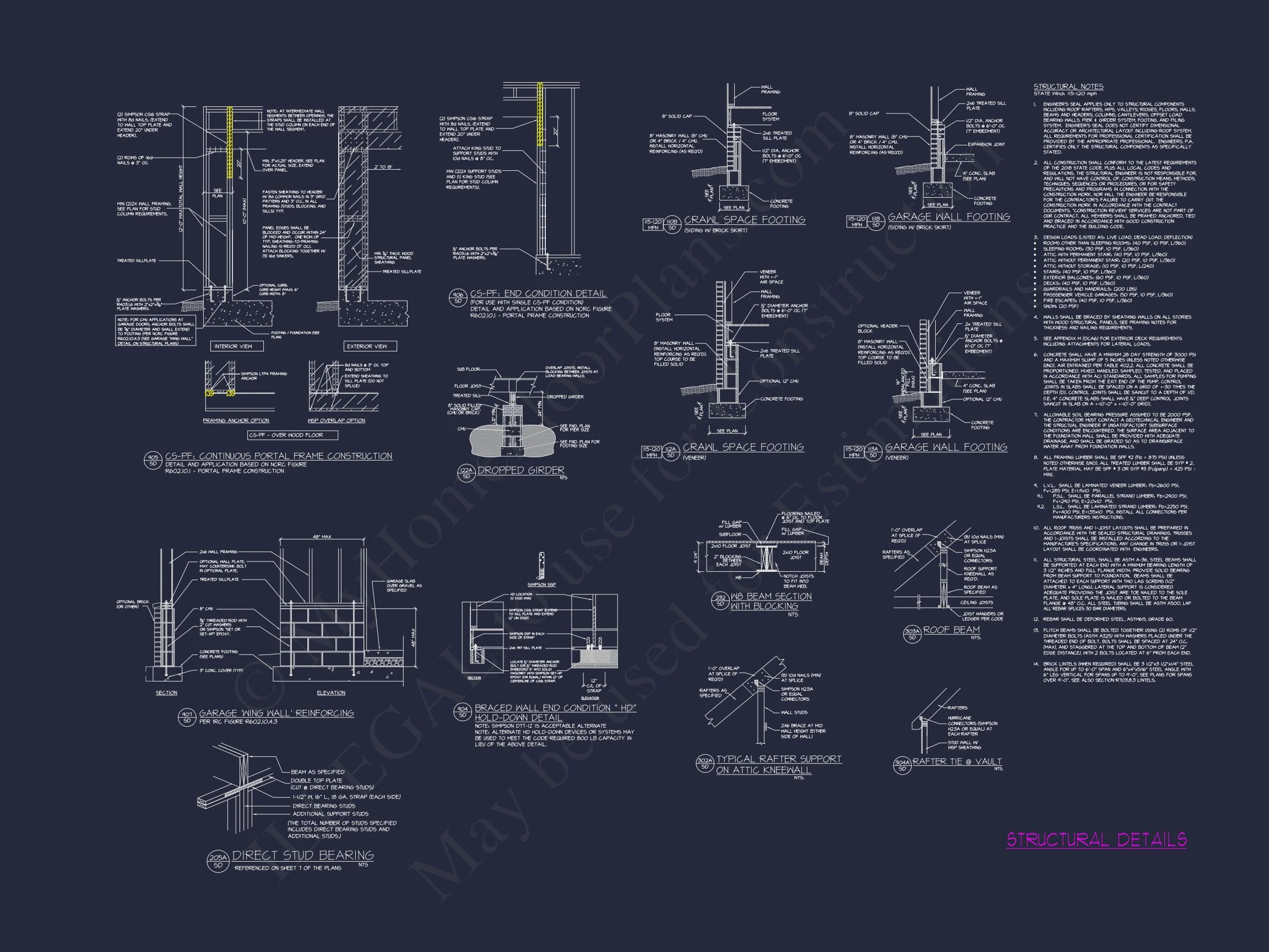 Modern Suburban house Plan with Detailed Blueprint Designs